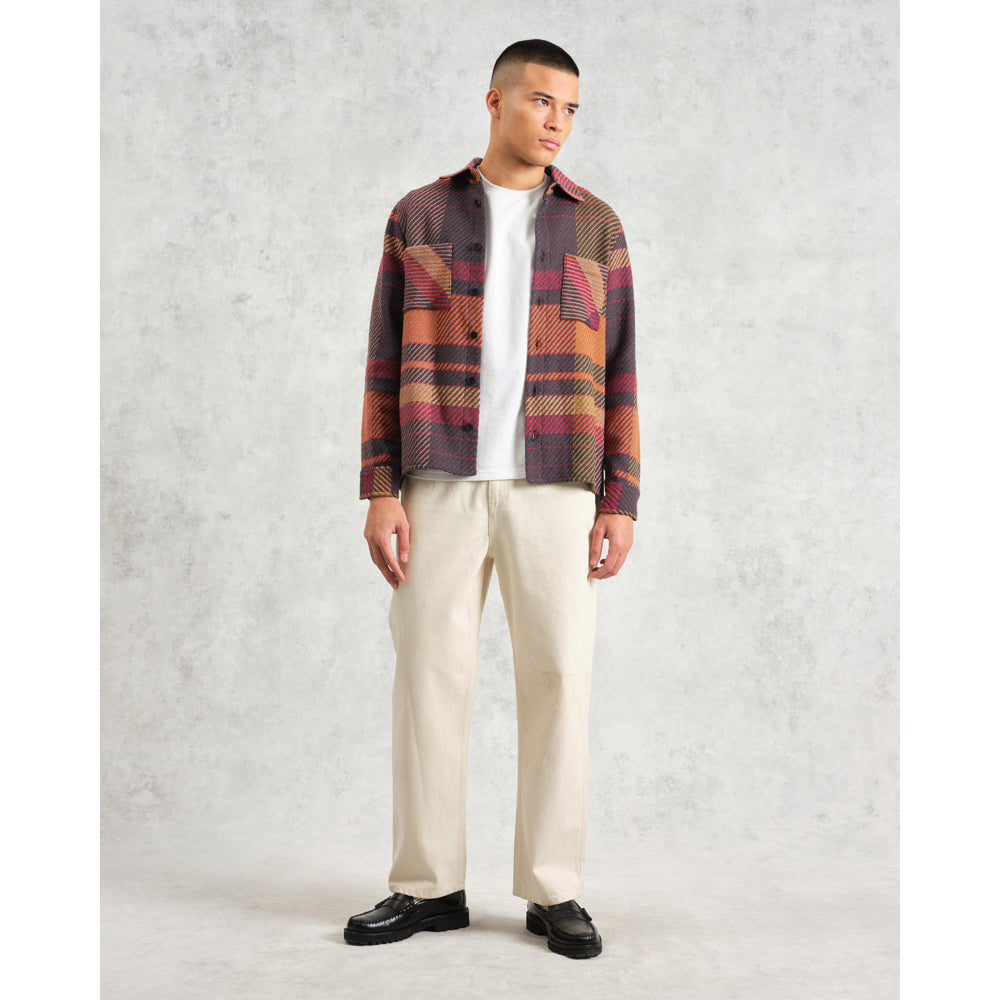 オーバーシャツ TEMPO CHECK (ORANGE/MULTI)