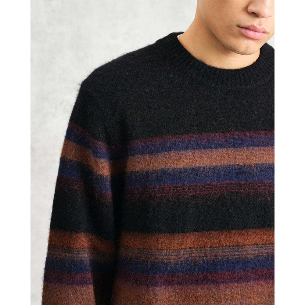 ワイルドクルー BRUSH STRIPE (BLACK/DARK MULTI)