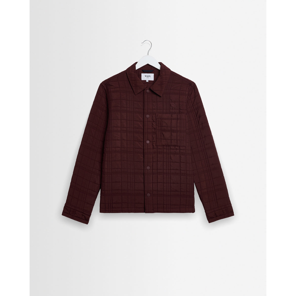 オーバーシャツ ROMER CHECK QUILTN (DARK BURGUNDY)