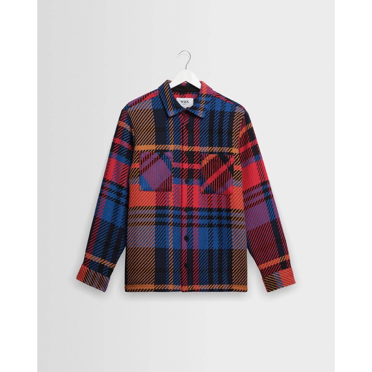 オーバーシャツ BOLD CHECK (PURPLE/RED)