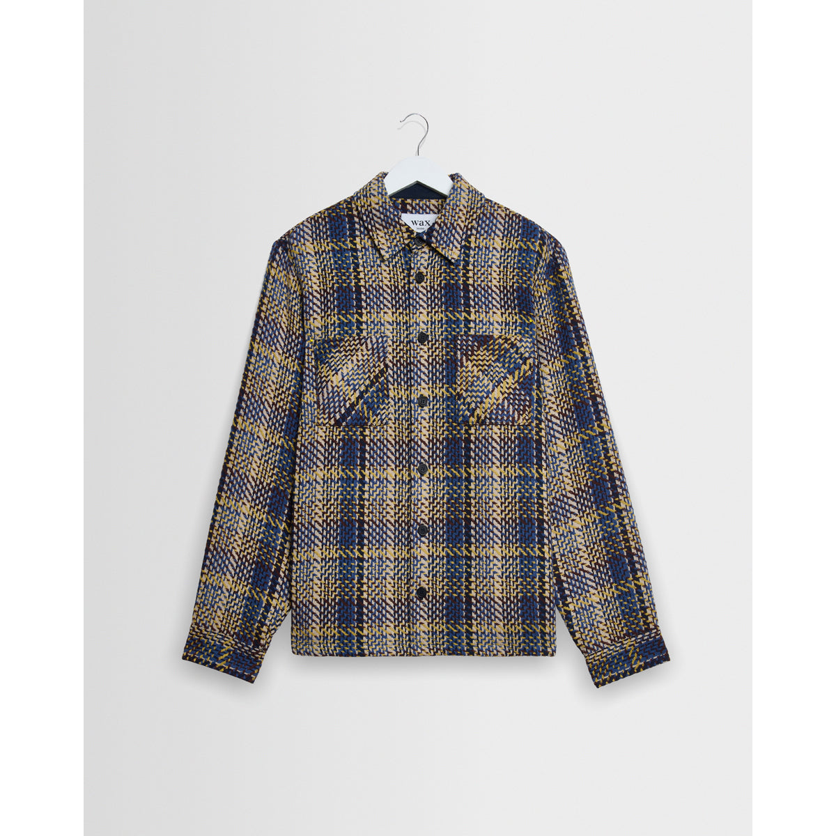 オーバーシャツ GRAIN CHECK (BLUE/MULTI)