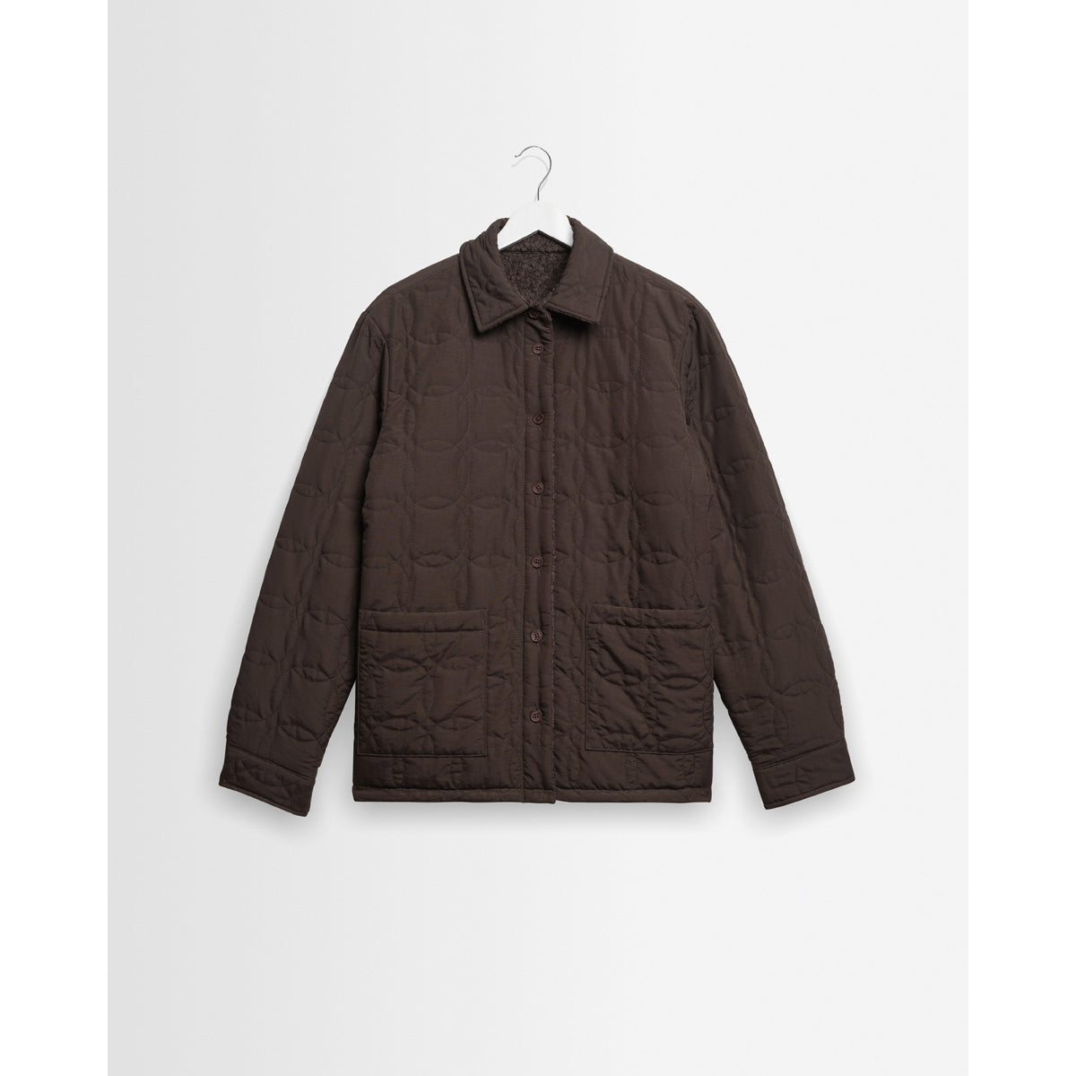 オーバーシャツ MOUNT REVERSIBLE BOBBLE WOOL (DUSTY BROWN)