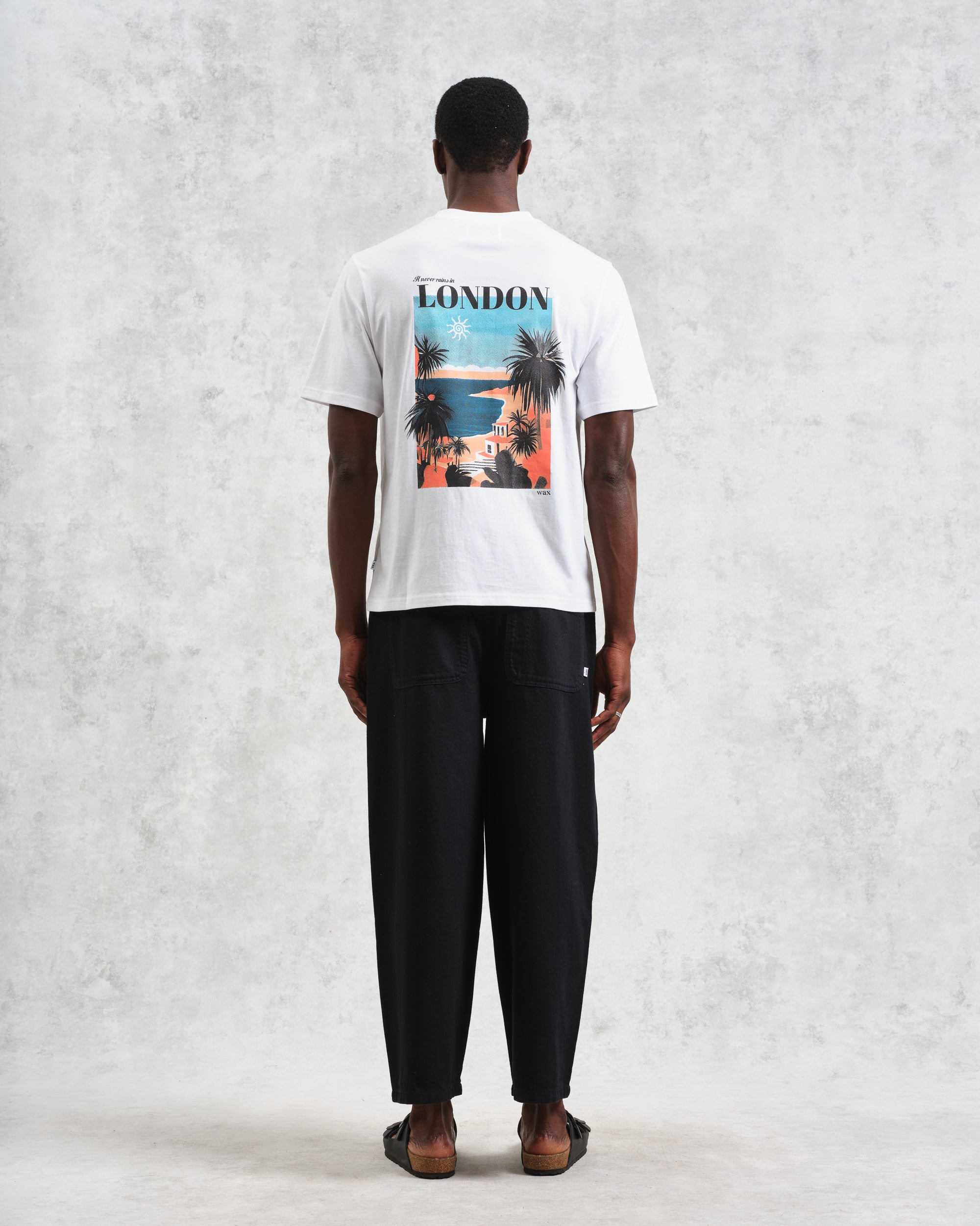ディーンショートスリーブTシャツ LONDON POSTCARD (WHITE)