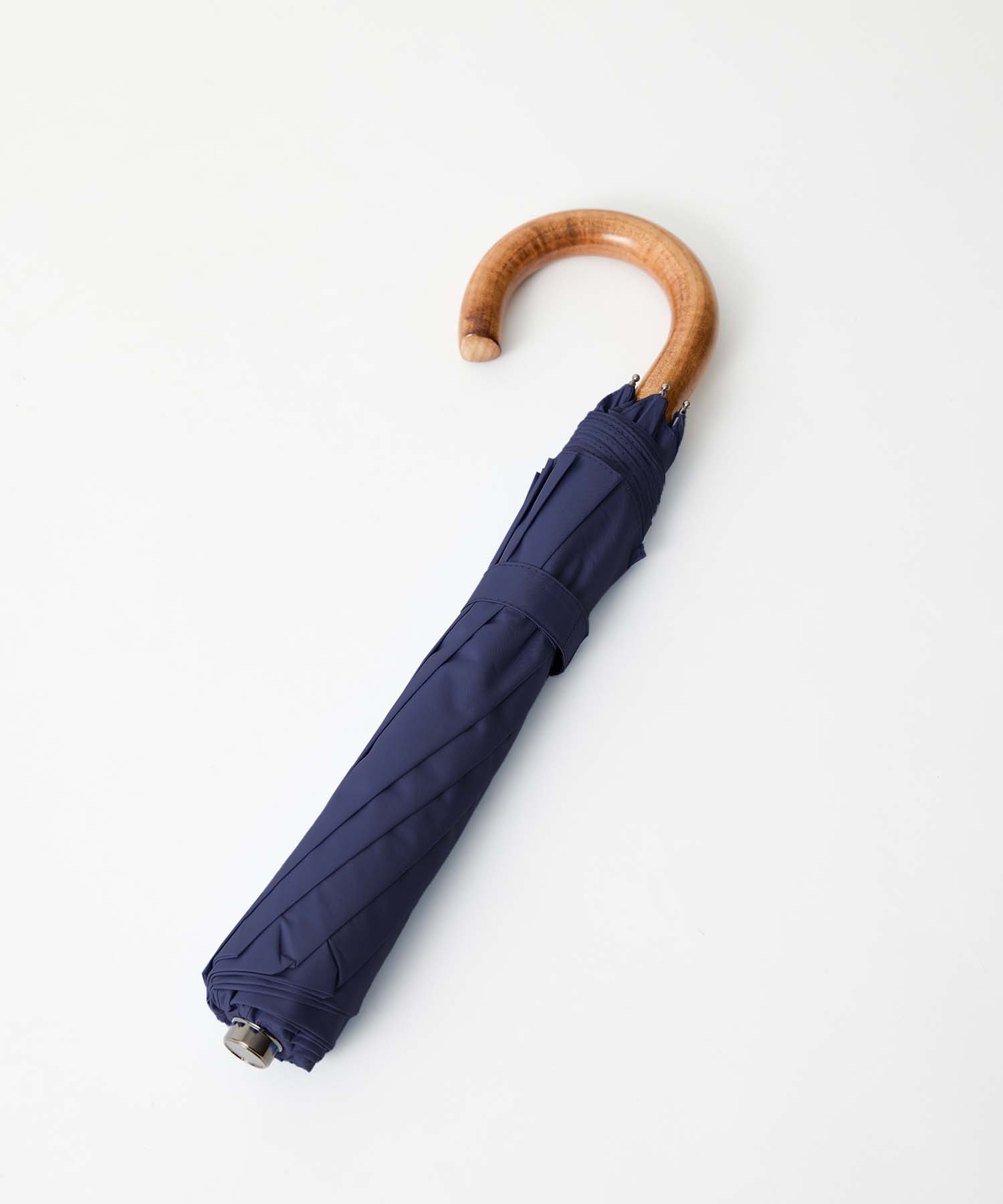 TL15 Small Maple Crook | 折りたたみ傘 | アーチ型ハンドル | メイプル | 晴雨兼用傘(遮光)(37 NAVY)