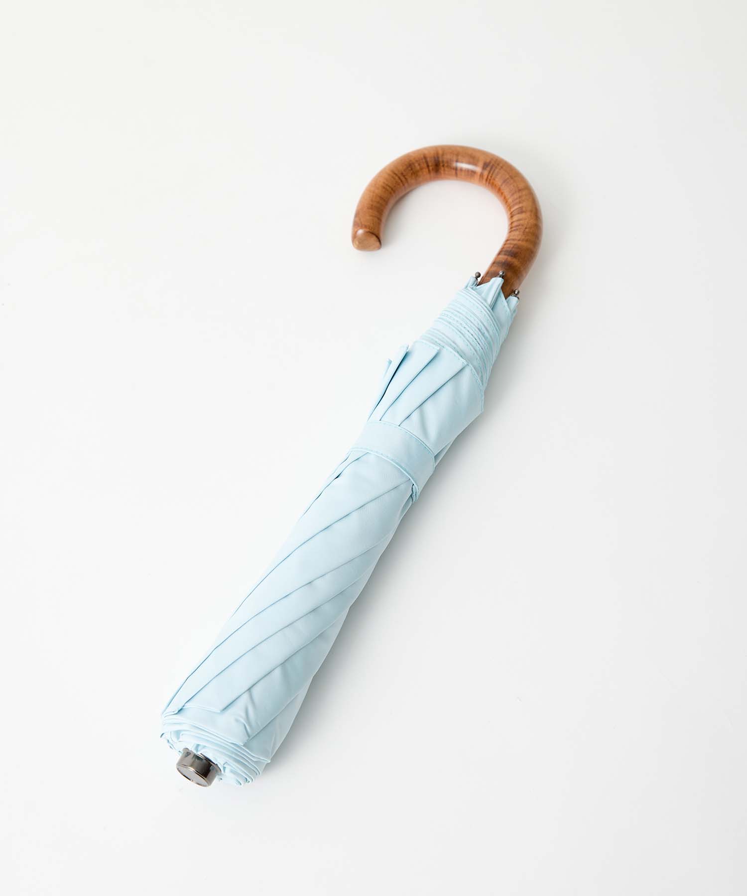 TL15 Small Maple Crook | 折りたたみ傘 | アーチ型ハンドル | メイプル | 晴雨兼用傘(遮光)(34 TURQUOISE)