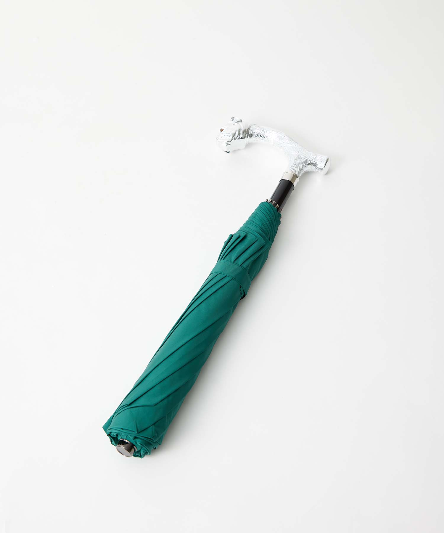 TL9 Nickel Finish Animal Head | 折りたたみ傘 | アニマルヘッド | ニッケル | 晴雨兼用傘(BULLDOG-778 ARDEA)