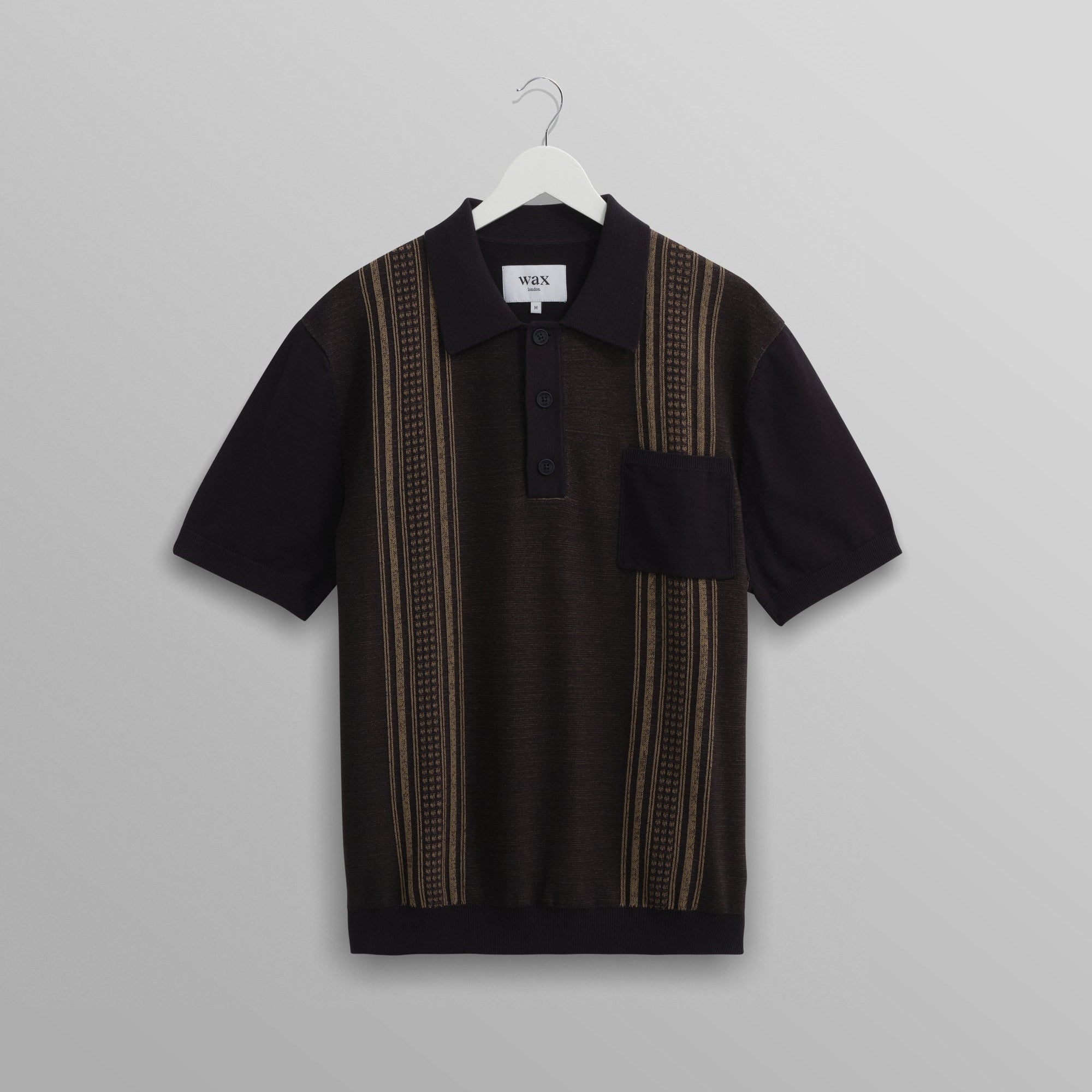 ポロシャツ RETRO STRIPE (NAVY/KHAKI)