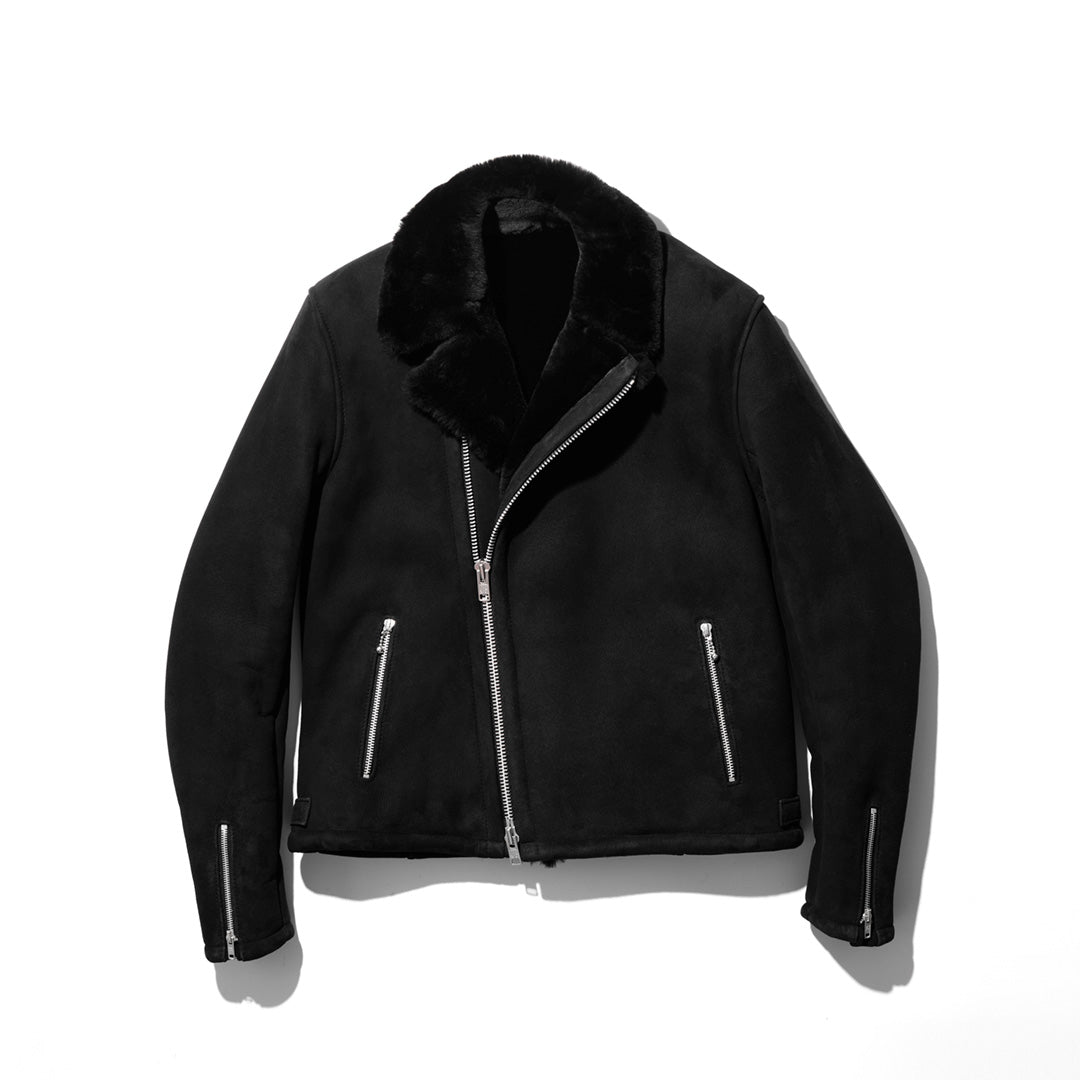 シアリングダブルジャケット/スエード仕上げ - SHEARLING DOUBLE