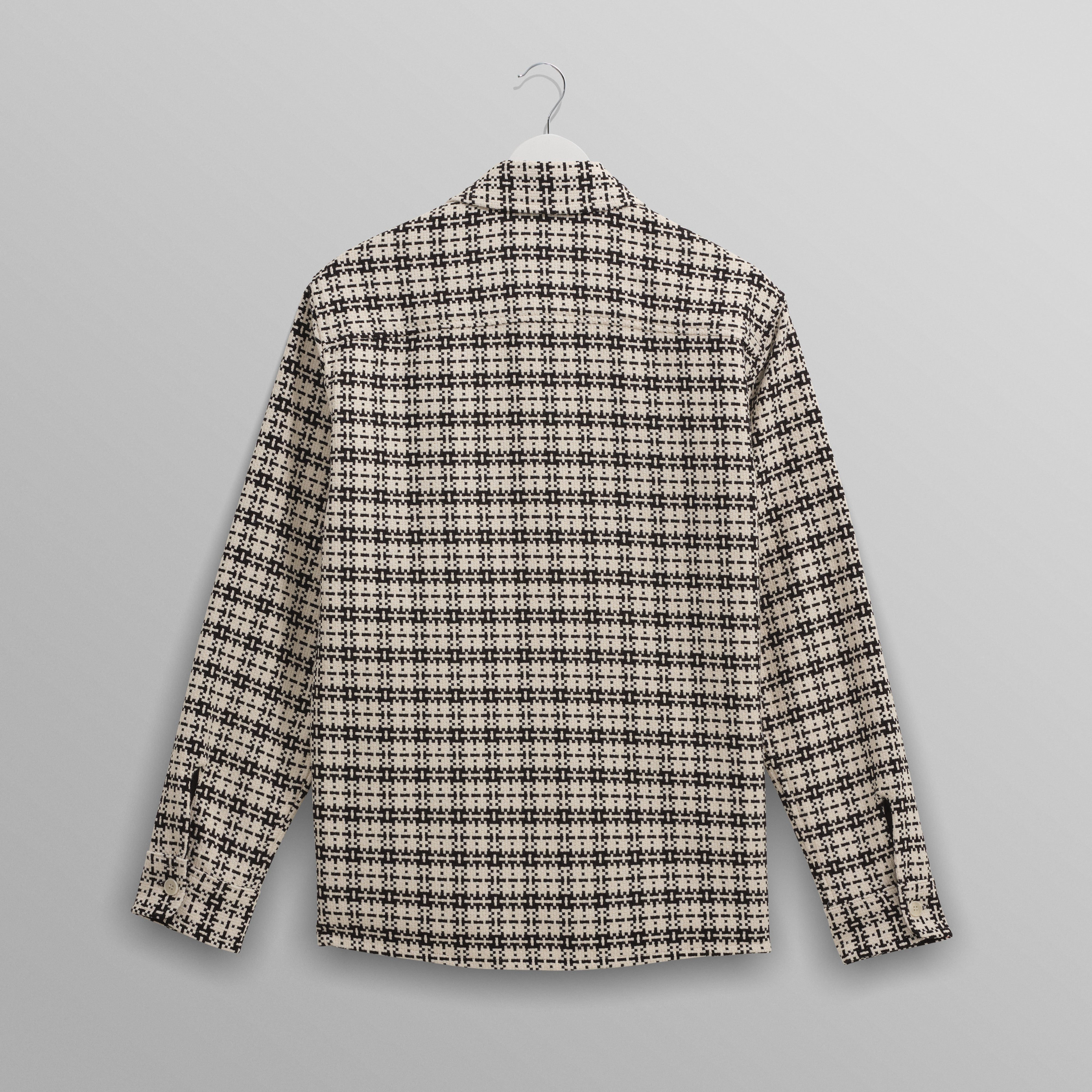 オーバーシャツ YARD CHECK (BLACK/ECRU) Whiting Overshirt