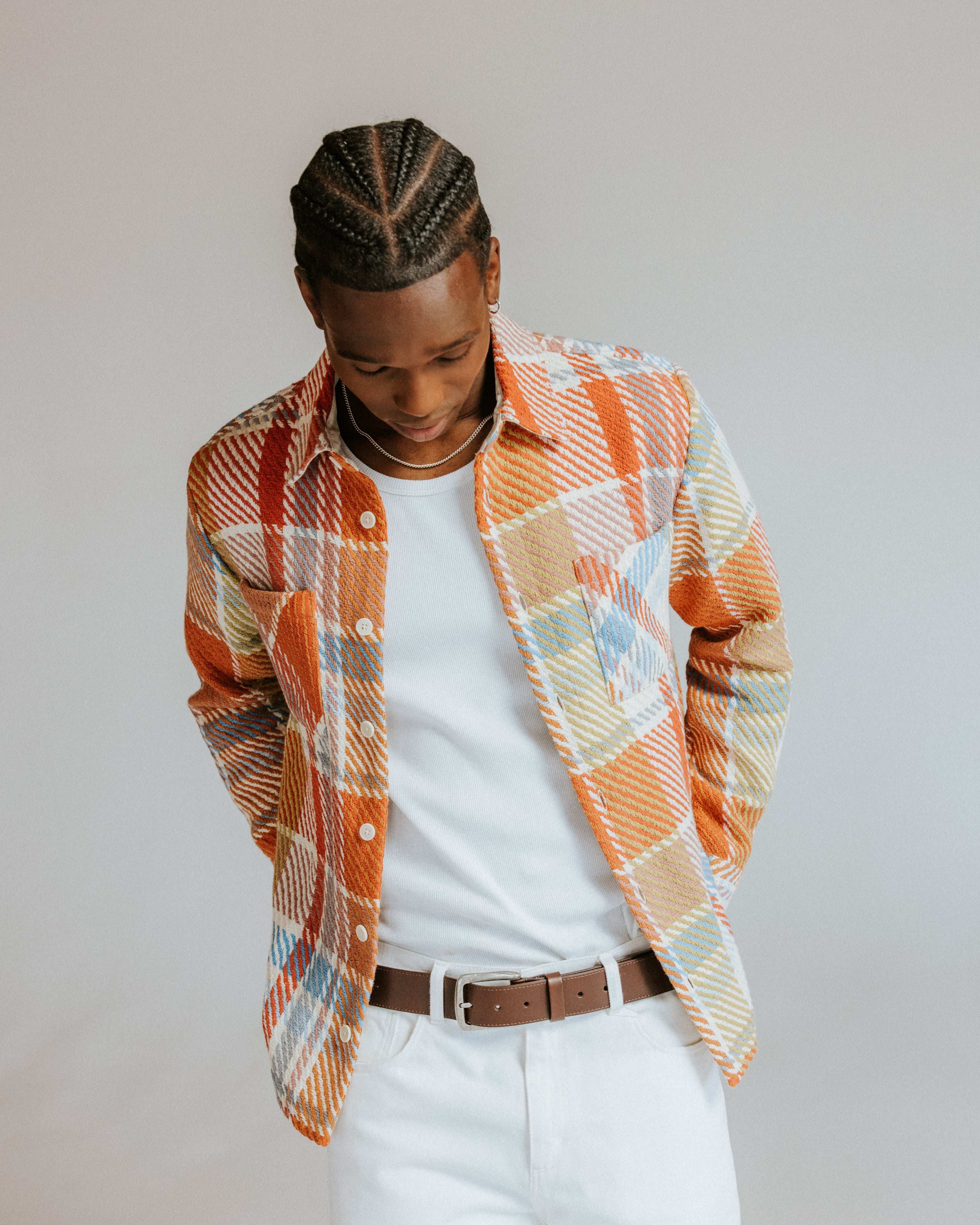 オーバーシャツ BUDE CHECK (PASTEL MULTI)