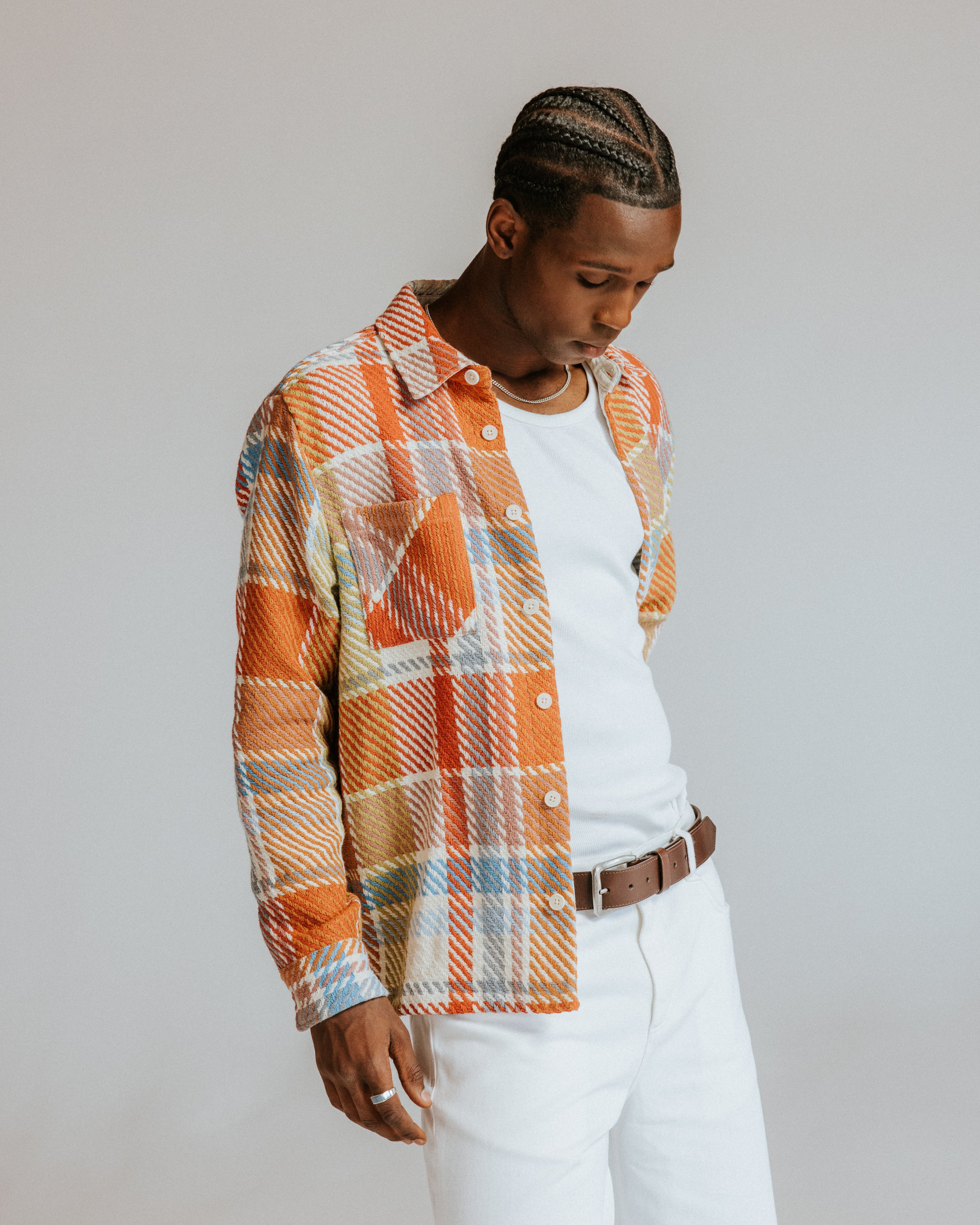 オーバーシャツ BUDE CHECK (PASTEL MULTI)