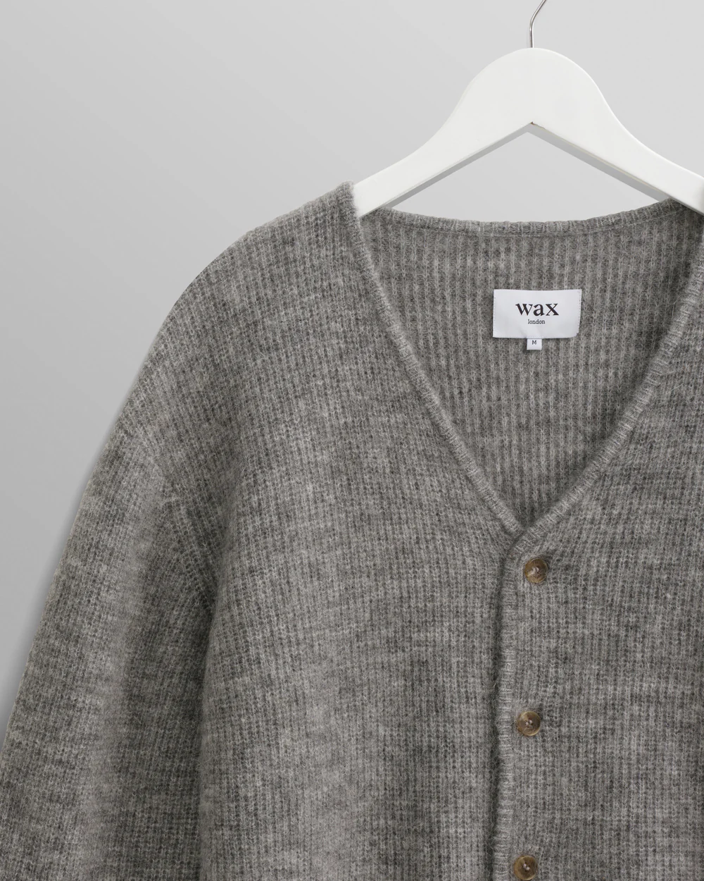 アルバンカーディガン モヘア (GREY MARL) KNT-ALB-BLO-GRM ワックスロンドンwax london