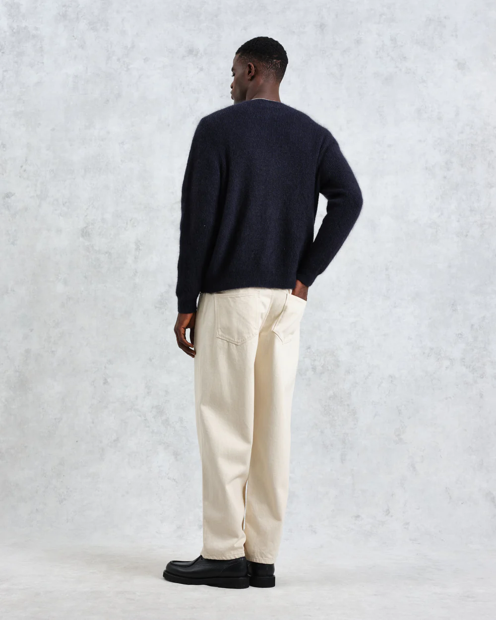 アルバンカーディガン モヘア (NAVY)