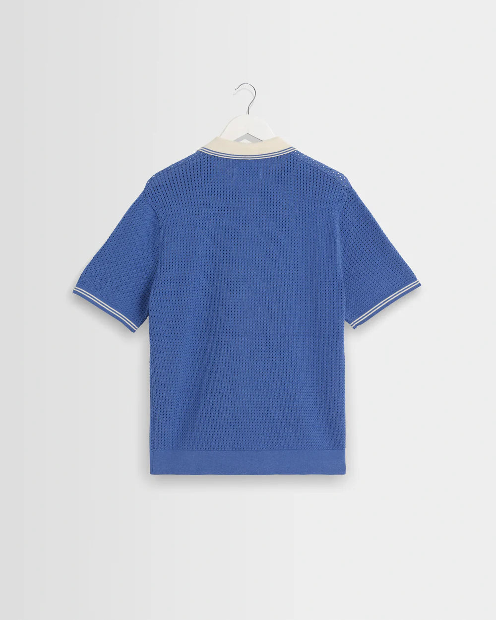 ベルシャツ TIPPED POINTELLE (BLUE/ECRU)
