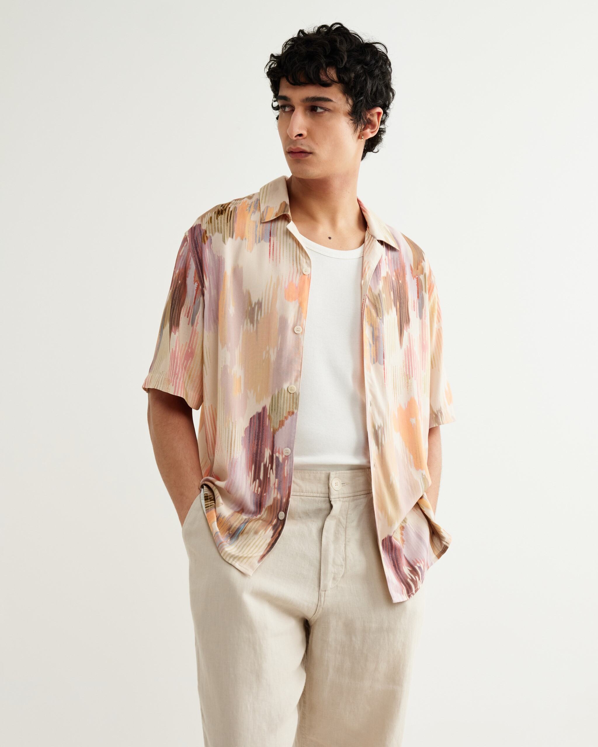 ディドコットシャツ CORRIGATED FLORAL (PASTEL MULTI)