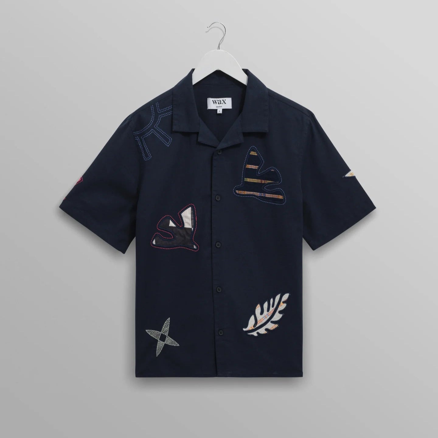 ディドコットシャツ BIRD DOOBLE (NAVY/MULTI) - グリニッジ オンラインストア