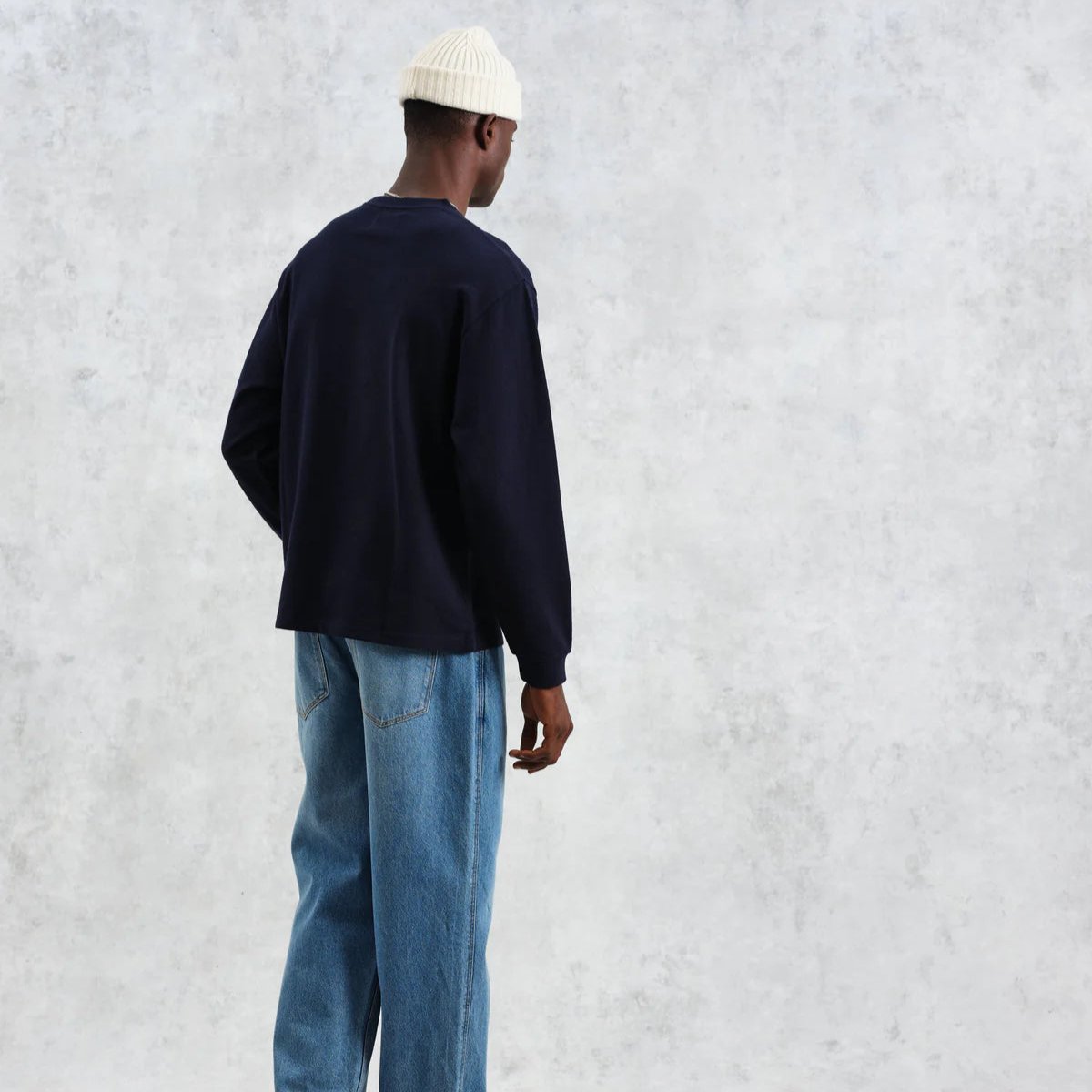 ヘイデン ロングスリーブ Tシャツ (NAVY)