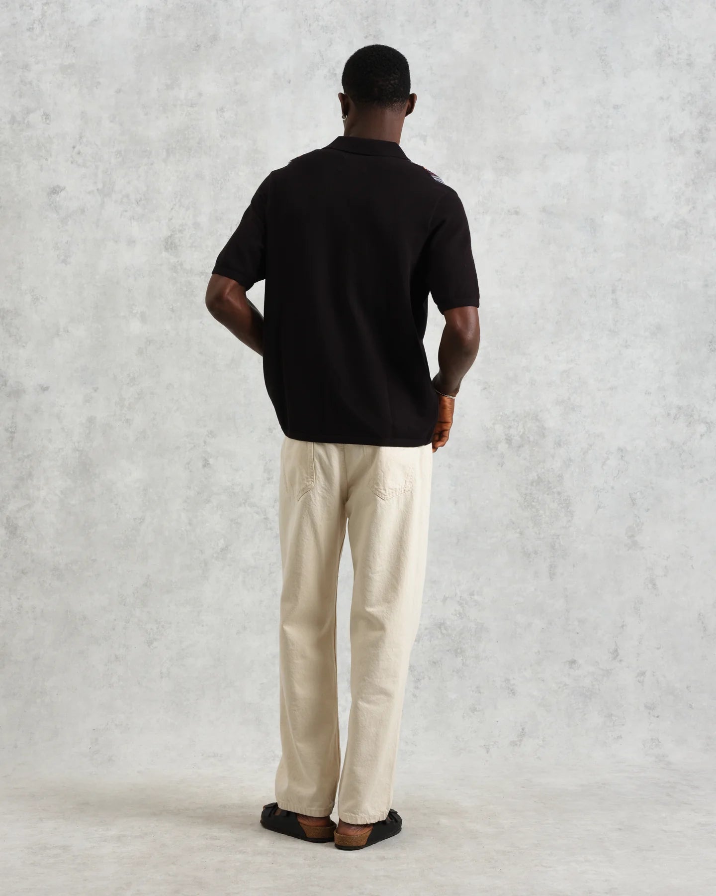 アイビーシャツ COTTON STRIPE (BLACK/MULTI)