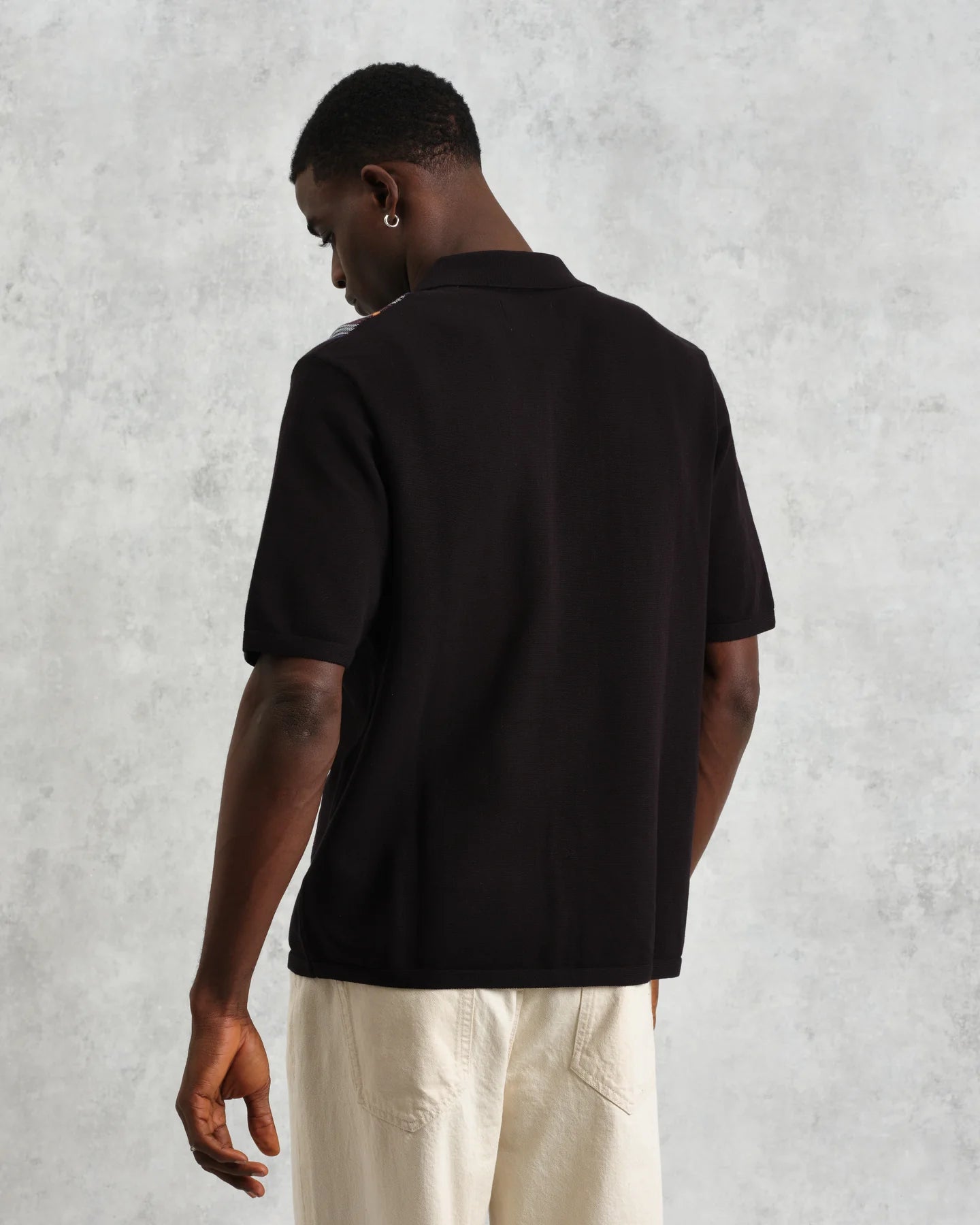 アイビーシャツ COTTON STRIPE (BLACK/MULTI)