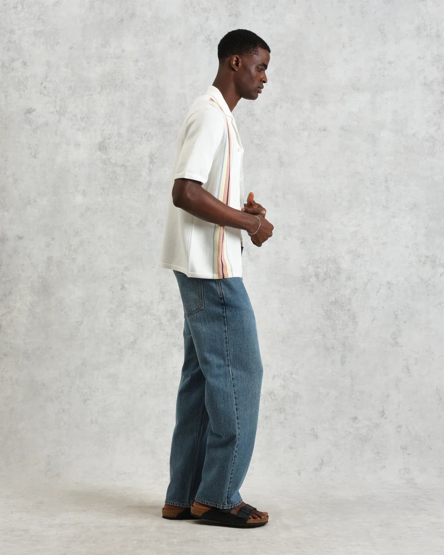 アイビーシャツ COTTON STRIPE (ECRU/MULTI)