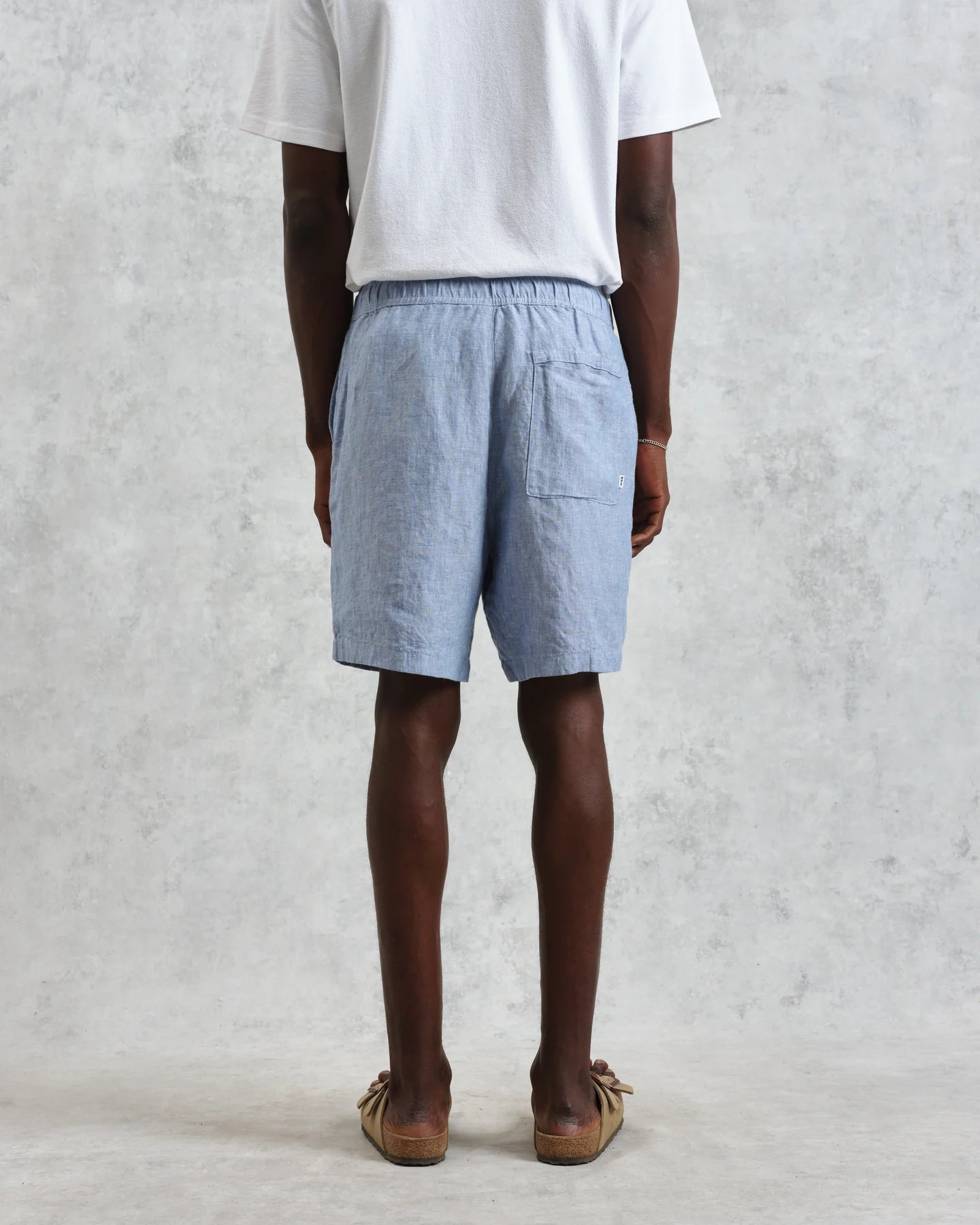 カートショーツ TOW TONE LINEN (BLUE)