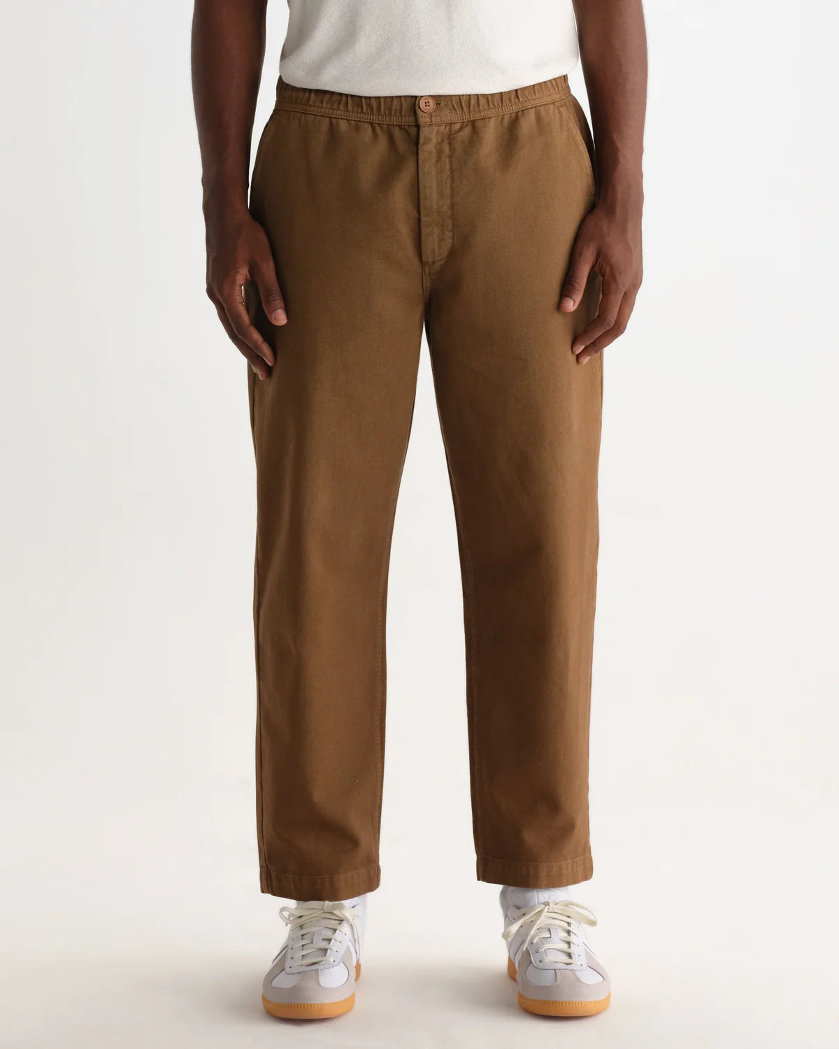 カートトラウザーズ ORGANIC COTTON TWILL (DARK TAN)