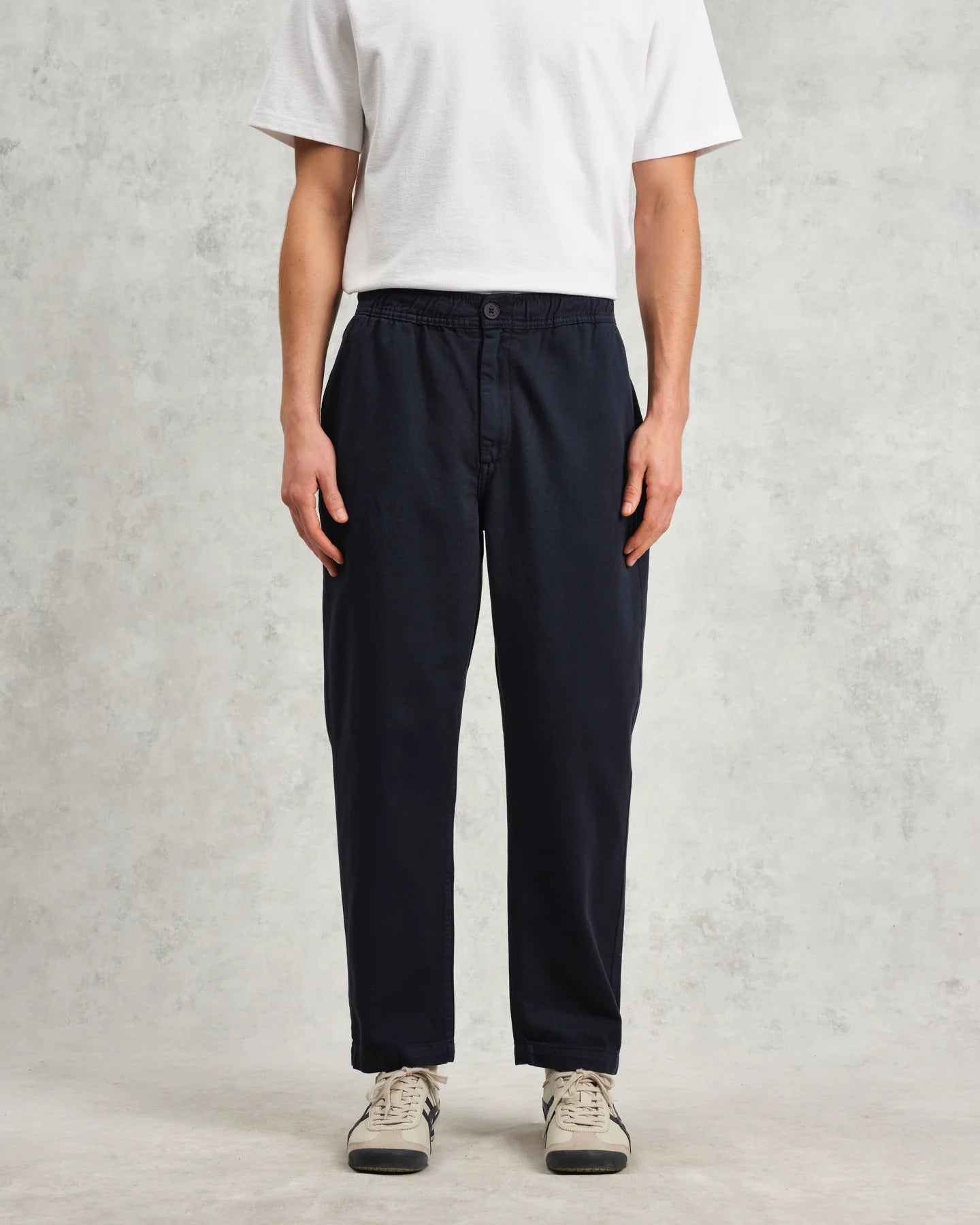 カートトラウザーズ ORGANIC COTTON TWILL (NAVY) - グリニッジ オンラインストア
