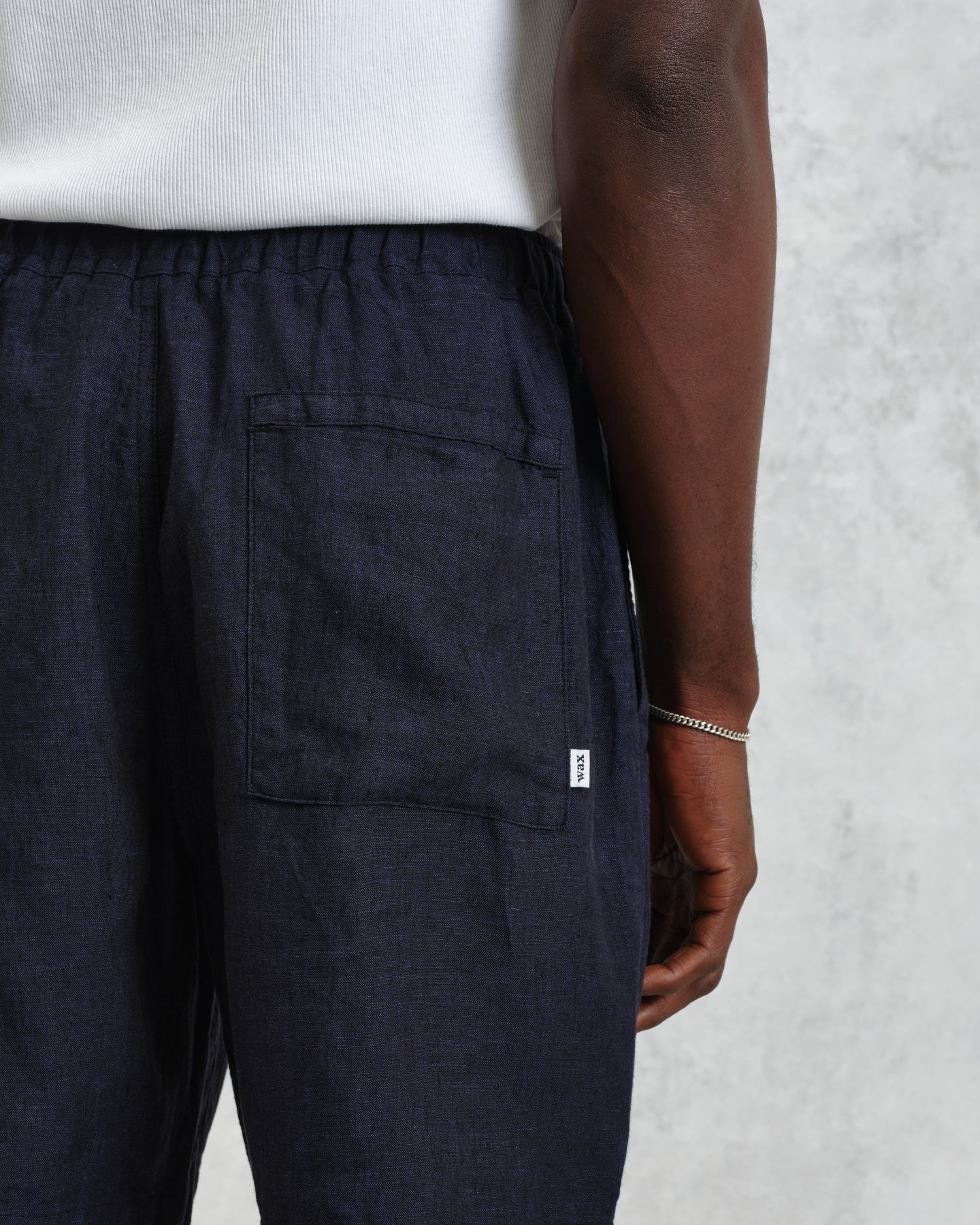 カートショーツ TOW TONE LINEN (NAVY)