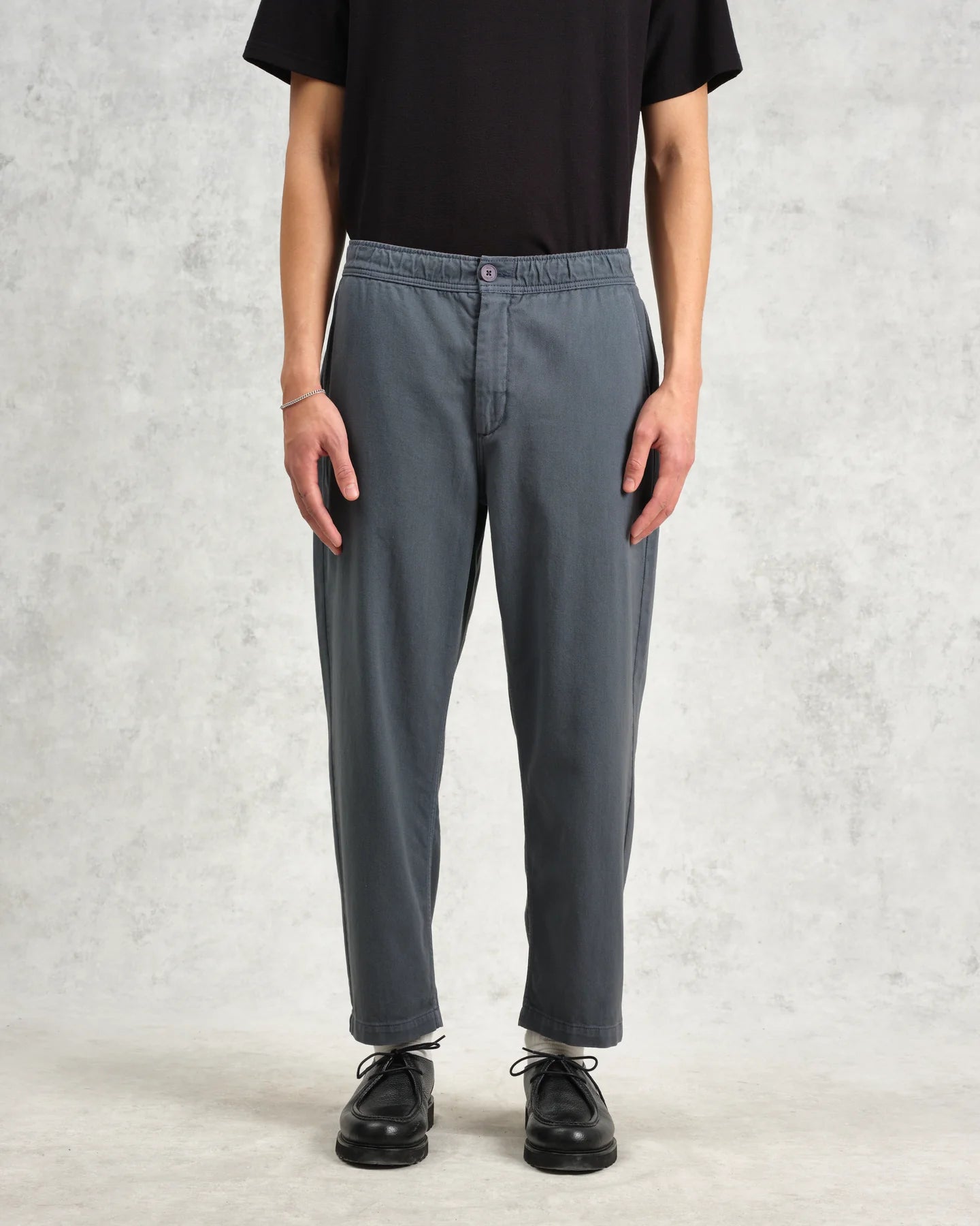 カートトラウザーズ ORGANIC COTTON TWILL (PETROL BLUE)