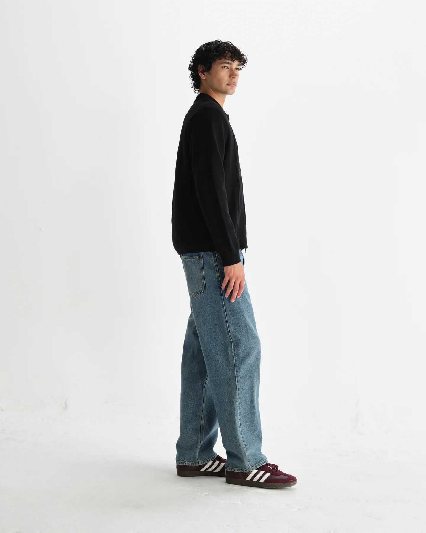 レノックスジップ MILANO RIPPLE STRIPE (BLACK)