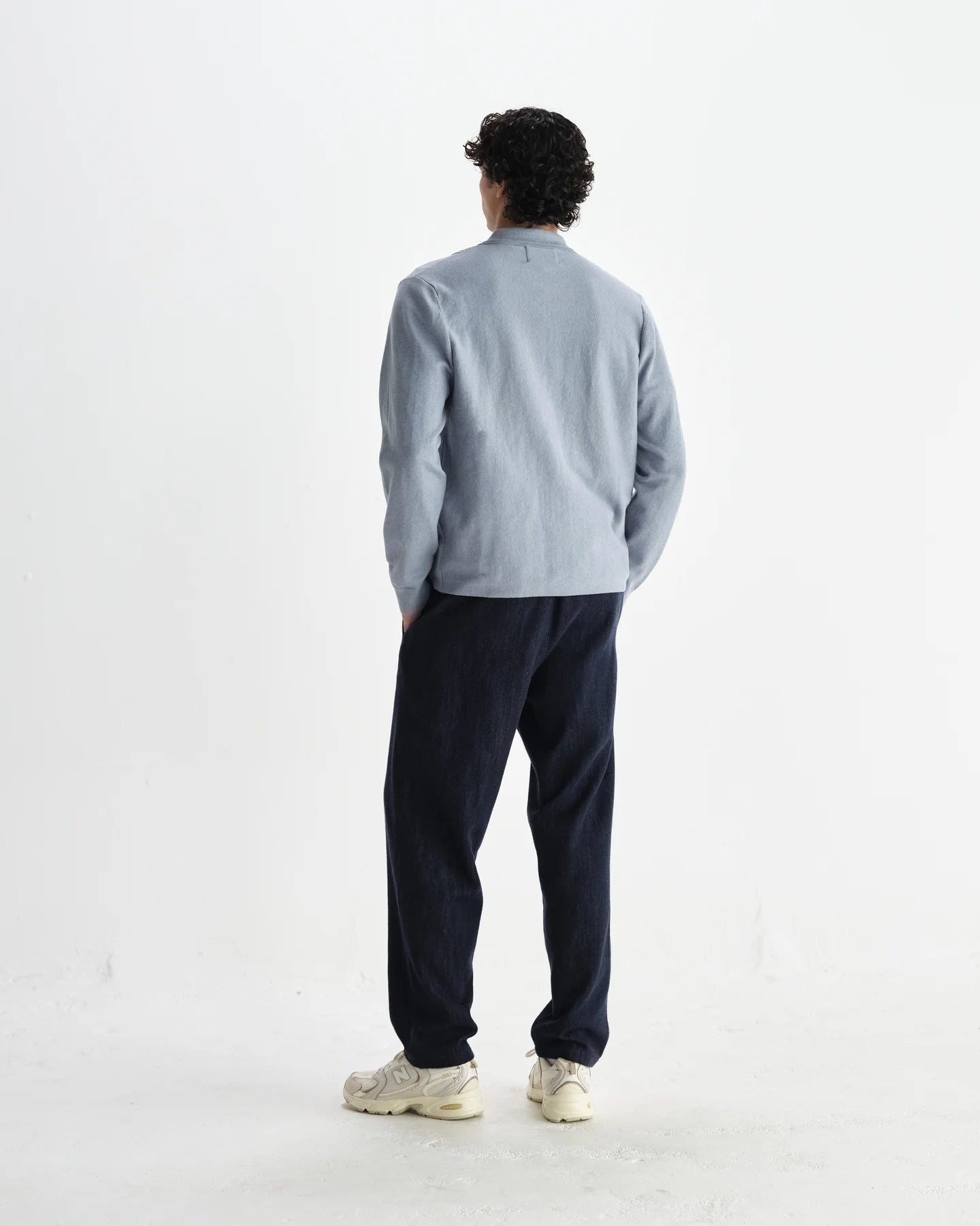 レノックスジップ MILANO RIPPLE STRIPE (GREY BLUE) - グリニッジ オンラインストア