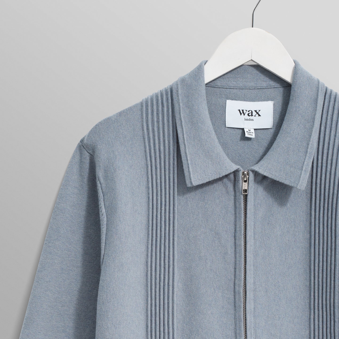 レノックスジップ MILANO RIPPLE STRIPE (GREY BLUE) - グリニッジ オンラインストア