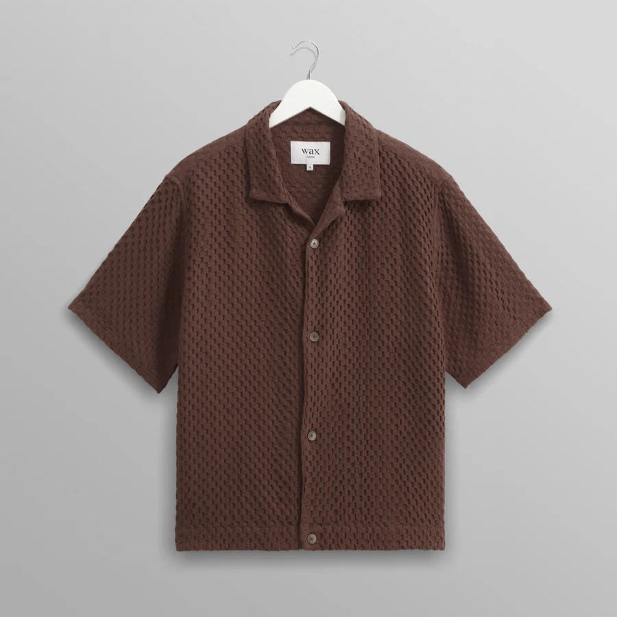 リドシャツ BOX DOBBY (BROWN)