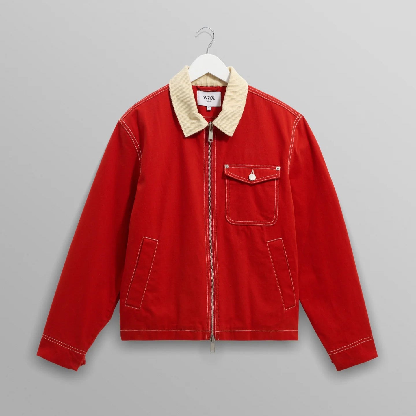 メイソンジャケット Mason Canvas Jacket (RED)|Wax London ワックス メイソンジャケット Mason Canvas Jacket (RED)|Wax London ワックス