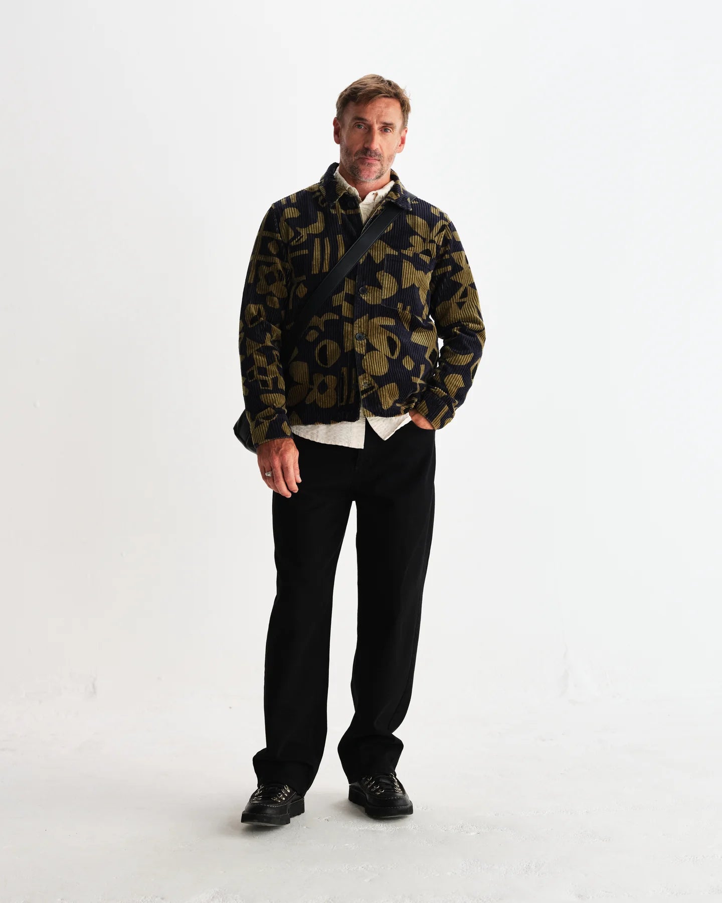 オーバーシャツ ROCKLEY SHAPES JUMBO CORD (NAVY/KHAKI)