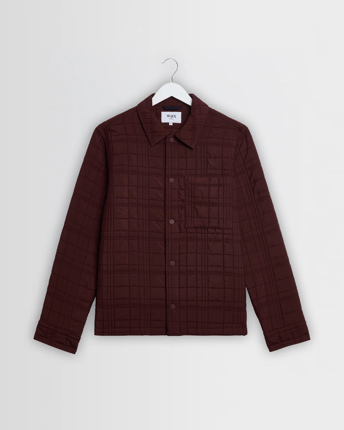 オーバーシャツ ROMER CHECK QUILTN (DARK BURGUNDY)