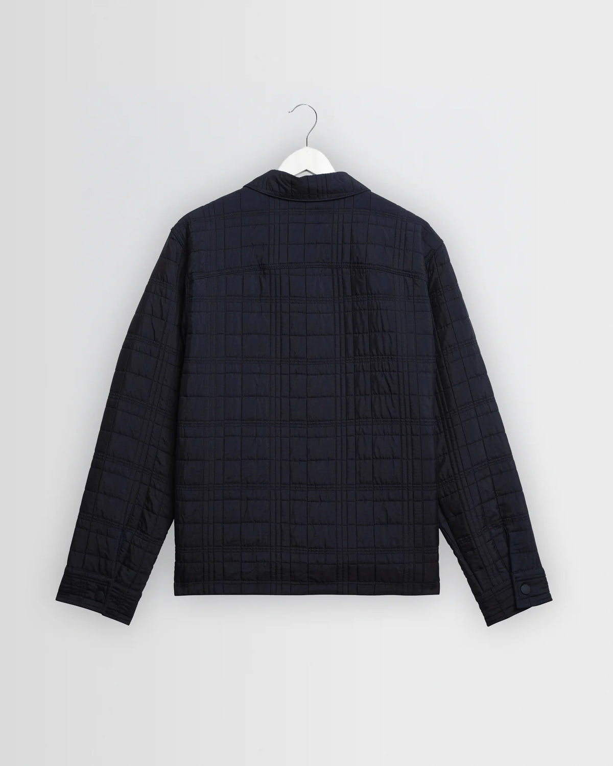 オーバーシャツ ROMER CHECK QUILTN (NAVY)