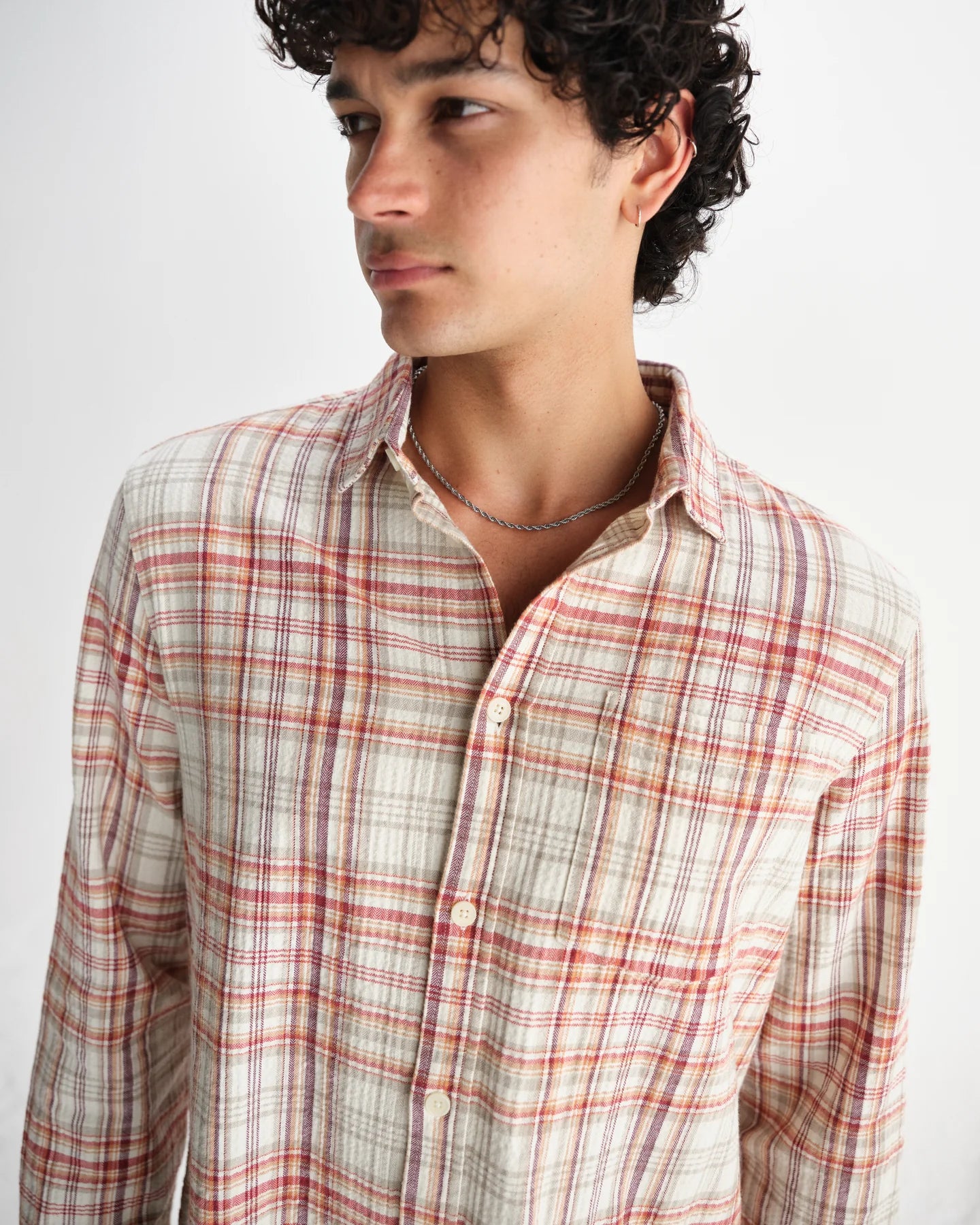 シェリーシャツ SEERSUCKER FLANNNEL (RUST/MULTI) - グリニッジ オンラインストア