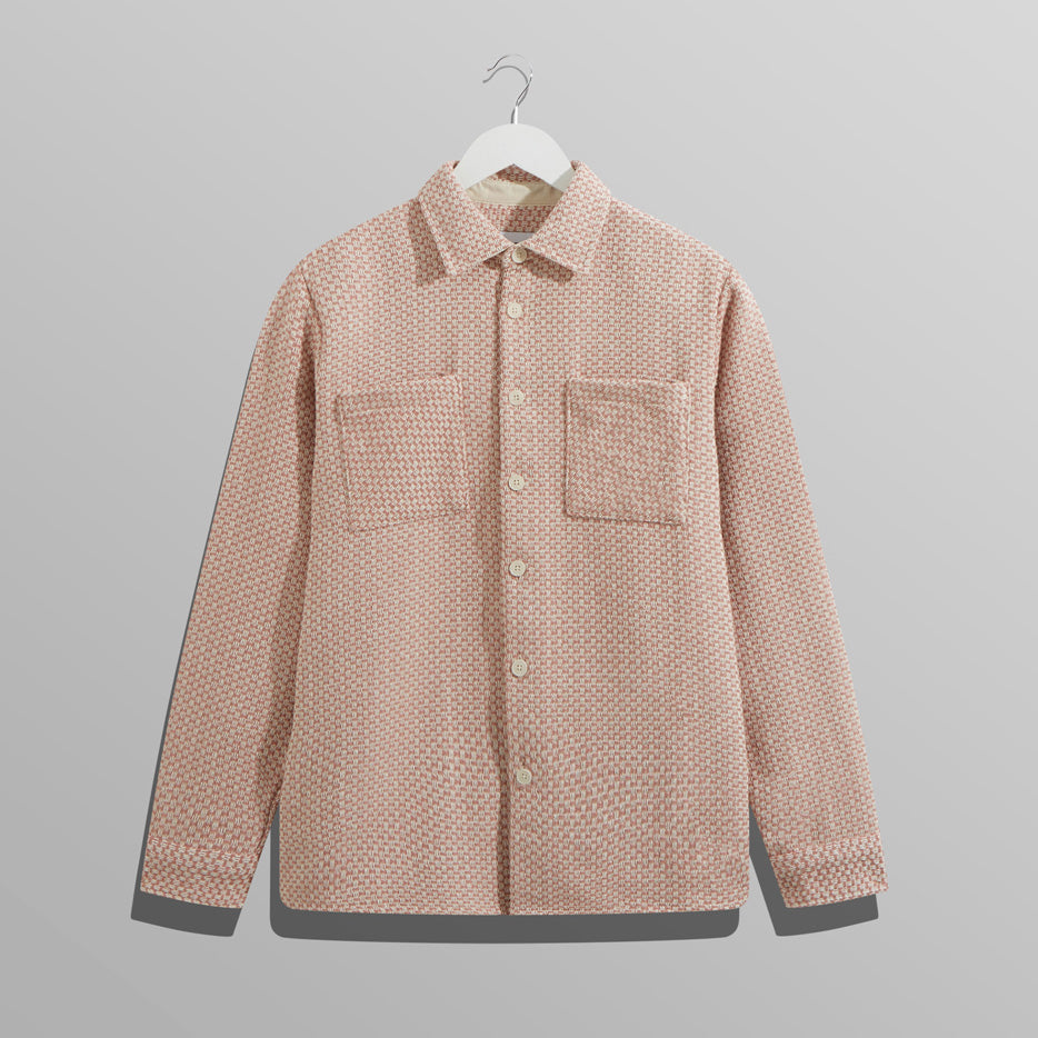 男女兼用 WHオーバーシャツ|ステップニー(PINK/ECRU)