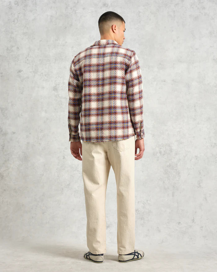 オーバーシャツ HUTTON CHECK (ECRU/MULTI) Whiting Overshirt