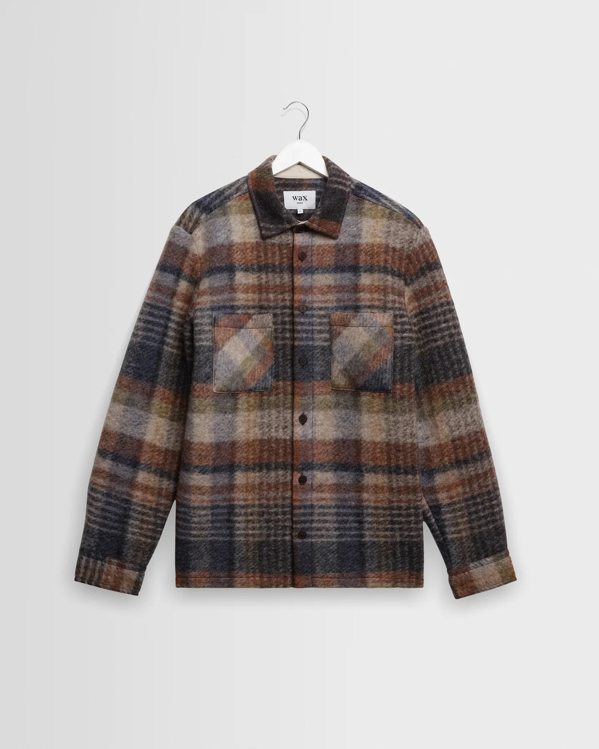 オーバーシャツ ARI WOOL BLEND CHECK(OATMEAL/MULTI)