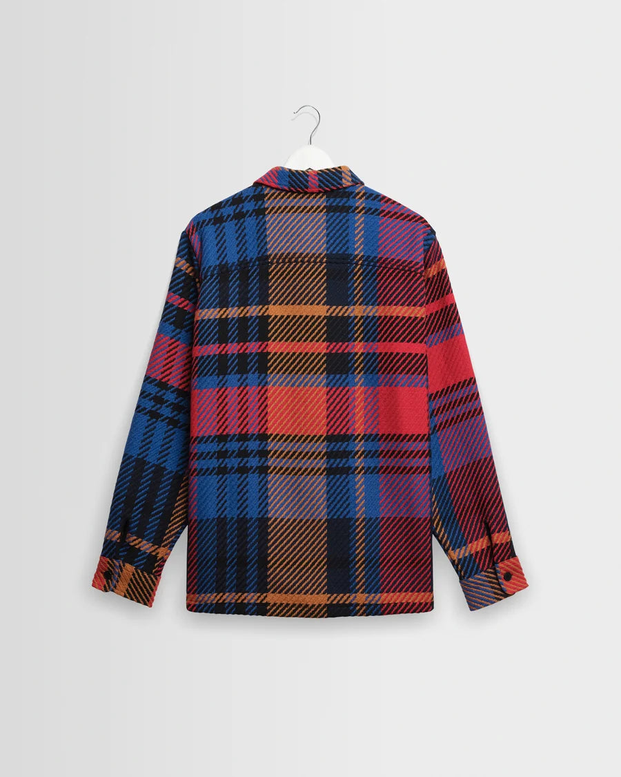 オーバーシャツ BOLD CHECK (PURPLE/RED)