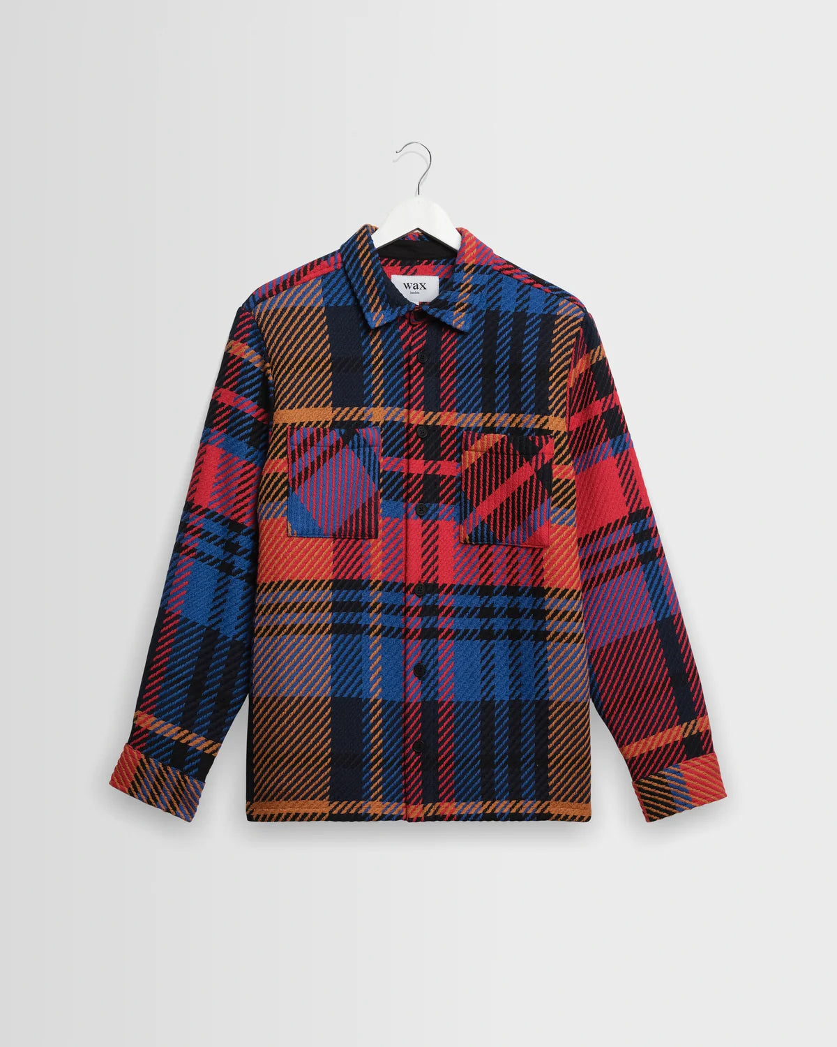 オーバーシャツ BOLD CHECK (PURPLE/RED)