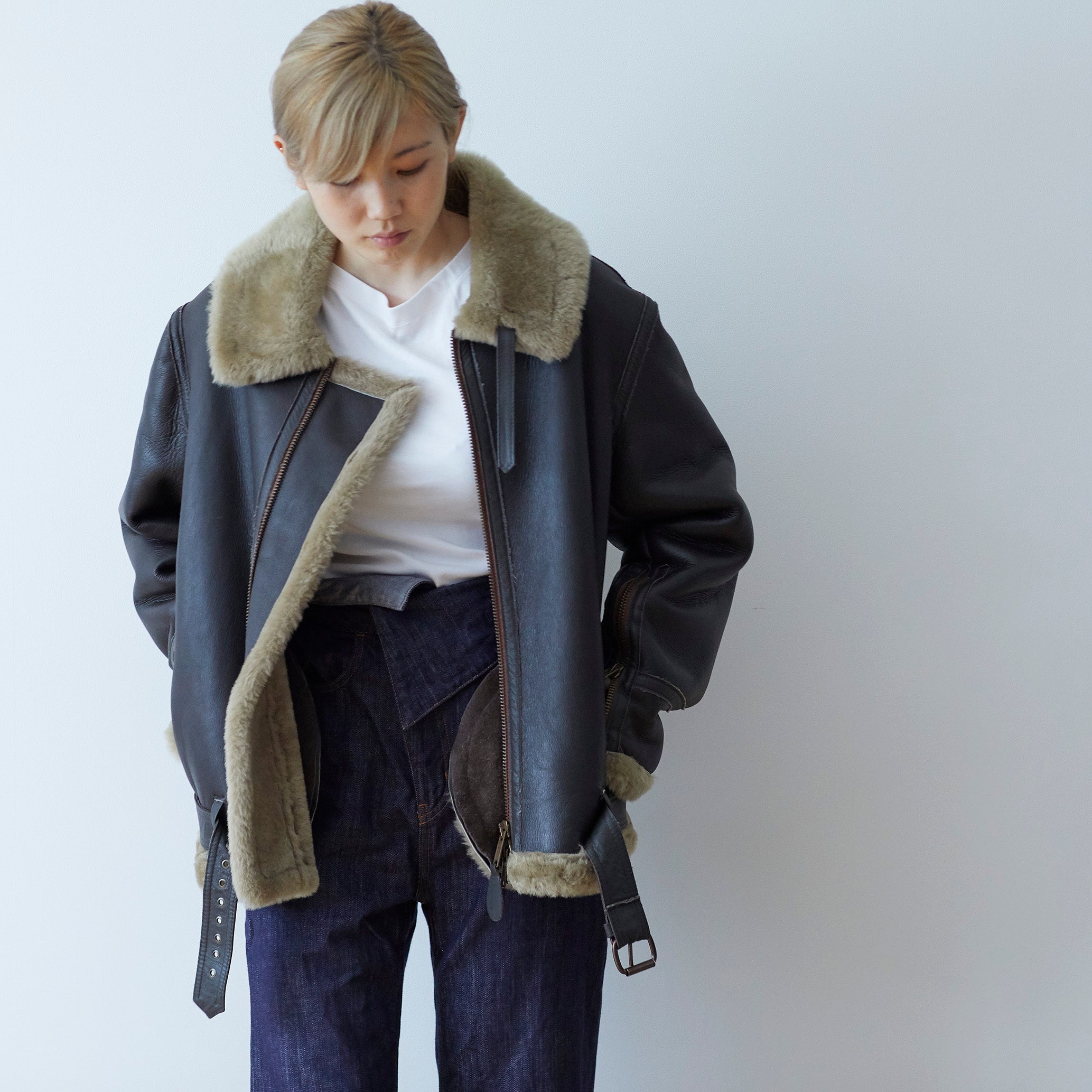 jamesgrose james grose jg ジェームスグロース レディースアーヴィン 革ジャン レザージャケット