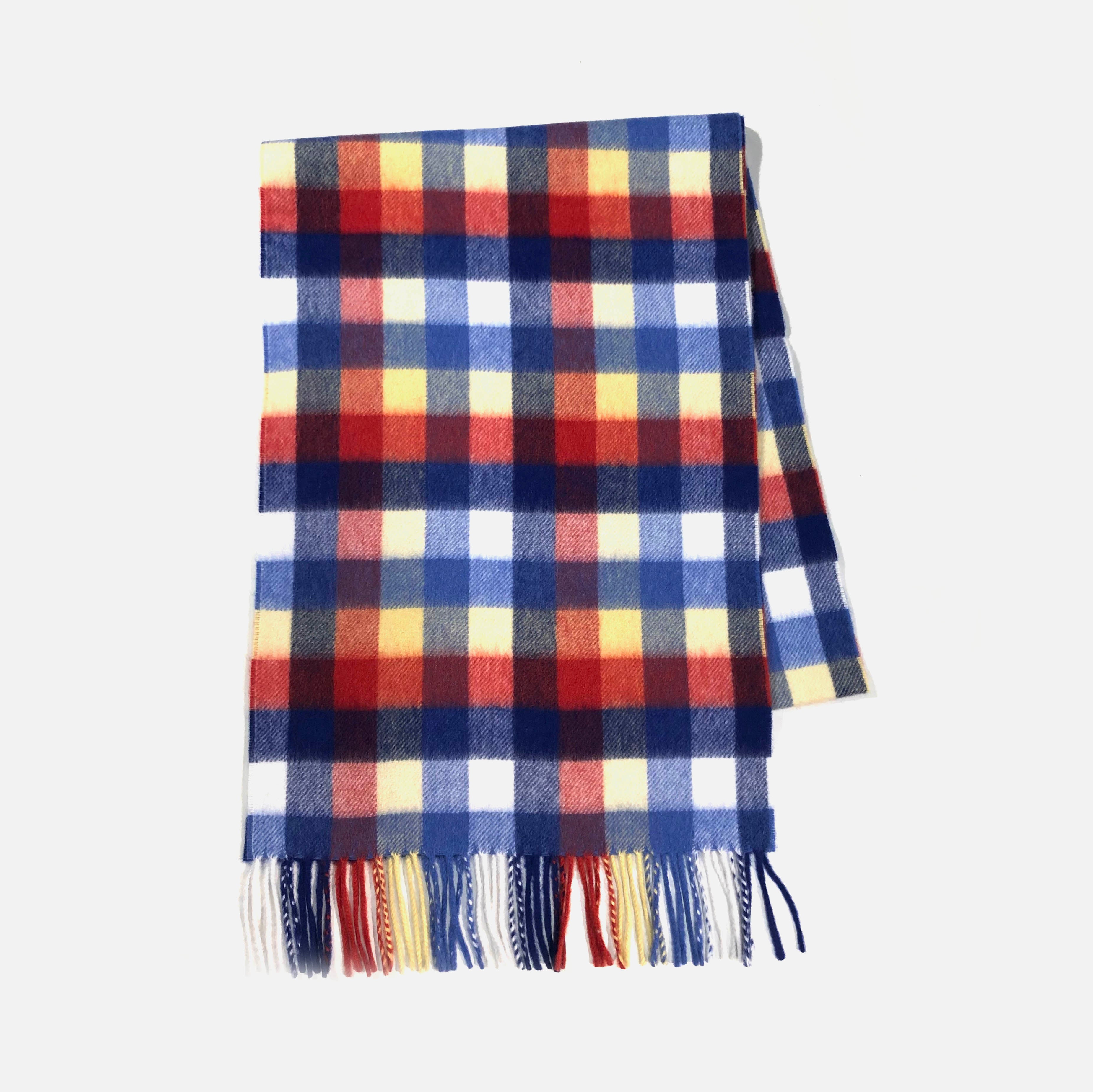 CP50110 | 30x180 | マドラスチェックホワイト・レッド・ブルー