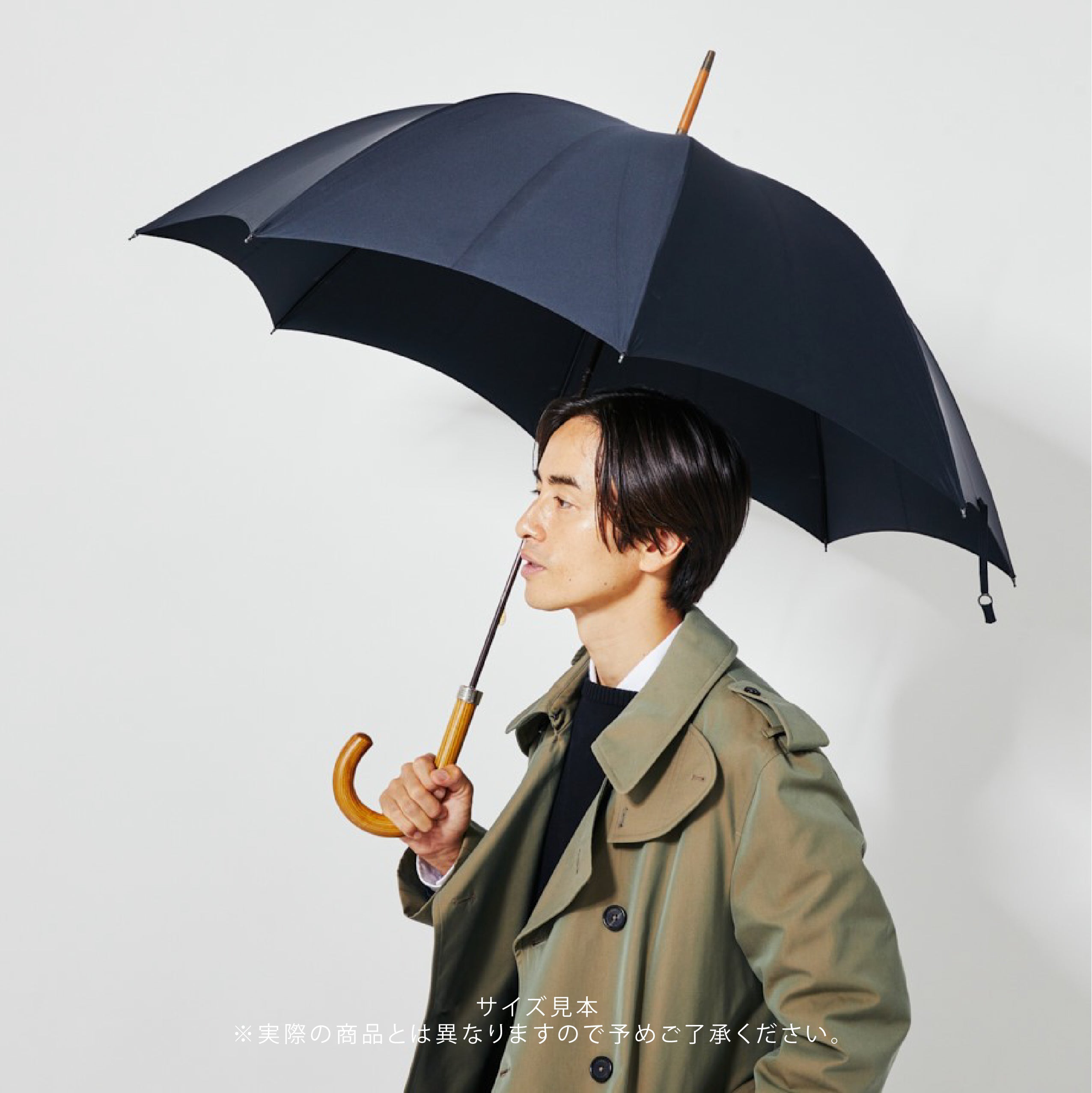 GT1 Hardwood | 長傘 | アーチ型ハンドル | ハードウッド(漆塗 - 拭き漆) | 晴雨兼用傘 - グリニッジ オンラインストア
