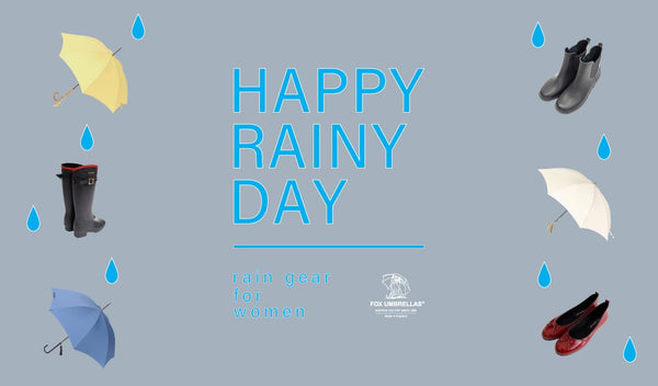 【フォックスアンブレラズ】HAPPY RAINY DAY - rain gear for women - - グリニッジ オンラインストア
