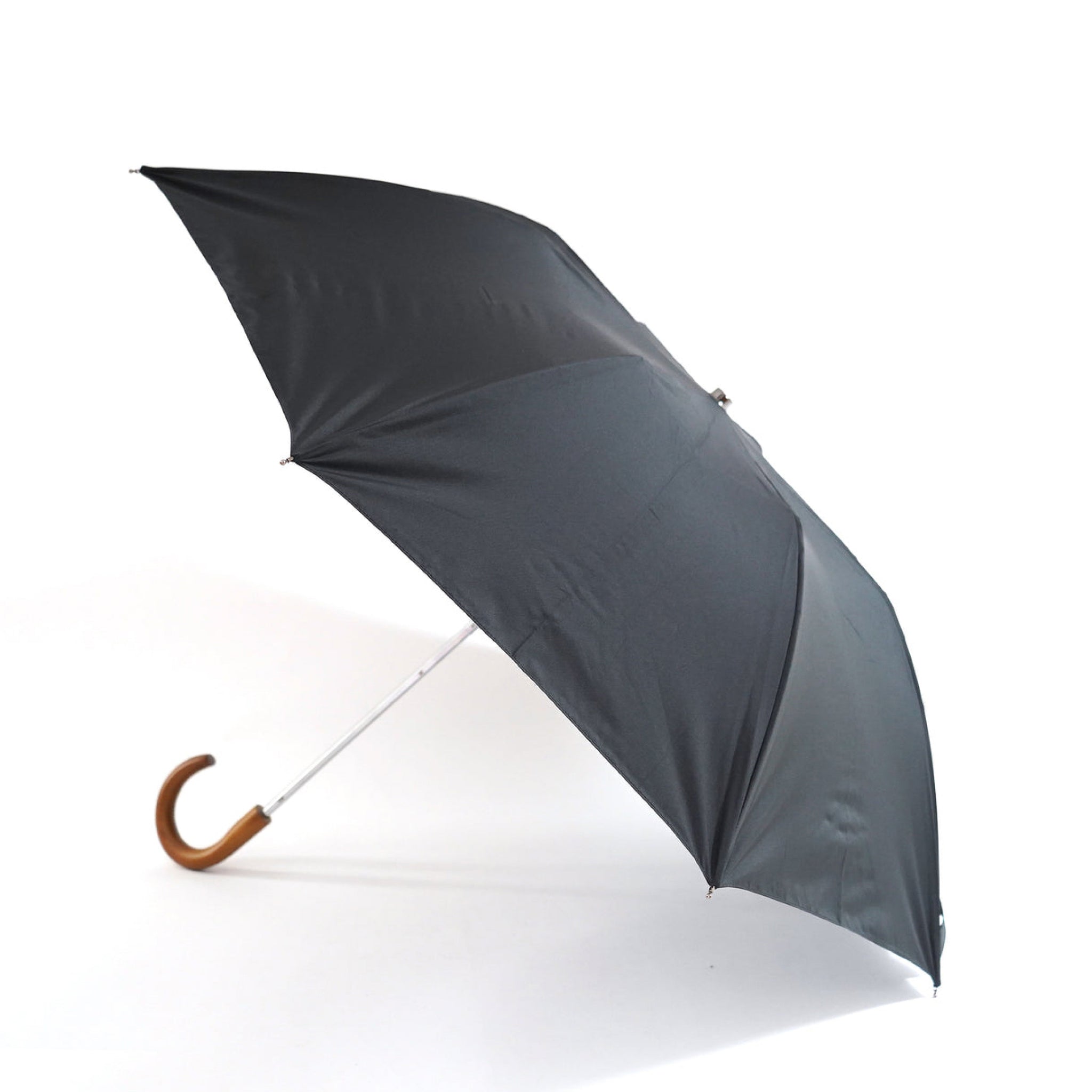 TL1 Maple Crook | 折りたたみ傘 | アーチ型ハンドル | メイプル | 晴雨兼用傘(遮光)(BLACK)