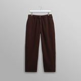 カートトラウザーズ ORGANIC COTTON TWILL (DARK BROWN)