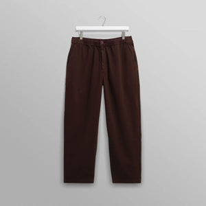 カートトラウザーズ ORGANIC COTTON TWILL (DARK BROWN)
